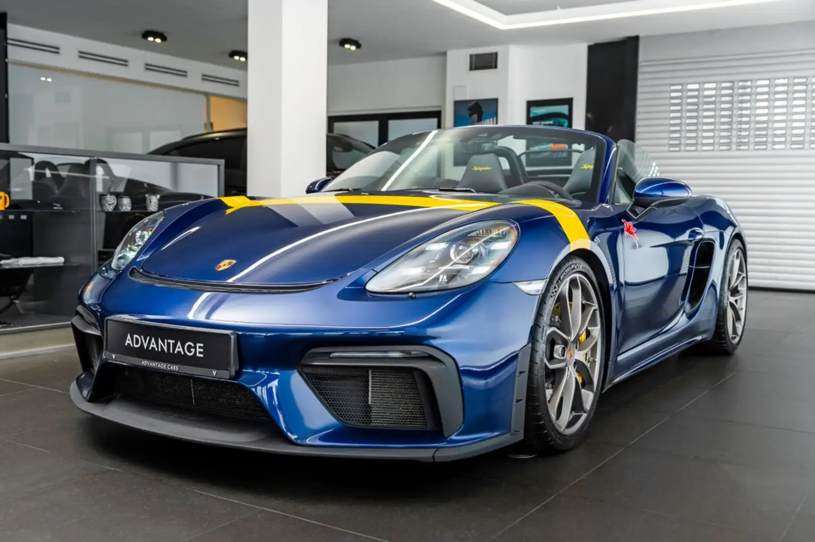 Porsche 718 Spyder 4.0 Spyder 420 ch - Carbone Azul - 1