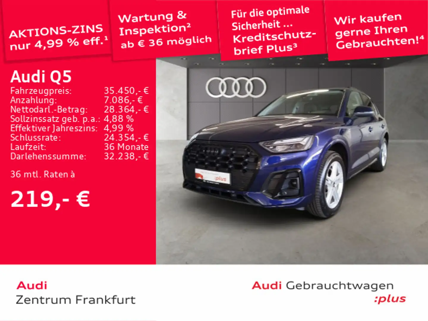 Audi Q5 40 TDI quattro S tronic S line LED VC Tempoma Azul - 1