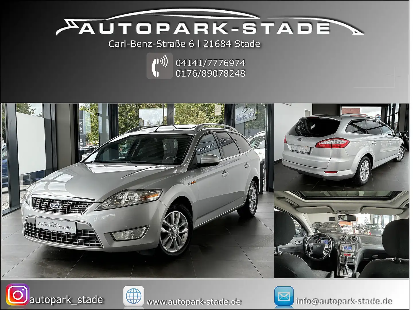 Ford Mondeo 2.0 SCI Aut Temp Stzhzg/belüftung SHD AHK Silber - 1