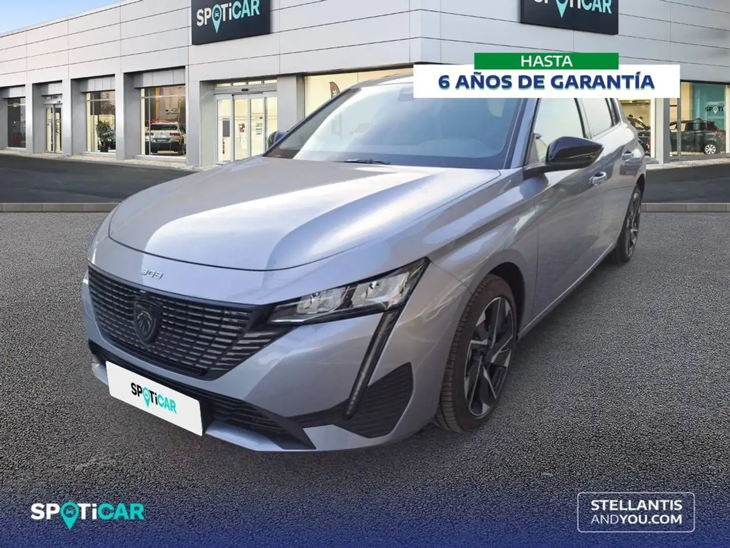 Peugeot 308 5P Hybrid MHEV 145 e-DCS6 Allure Gris - 1