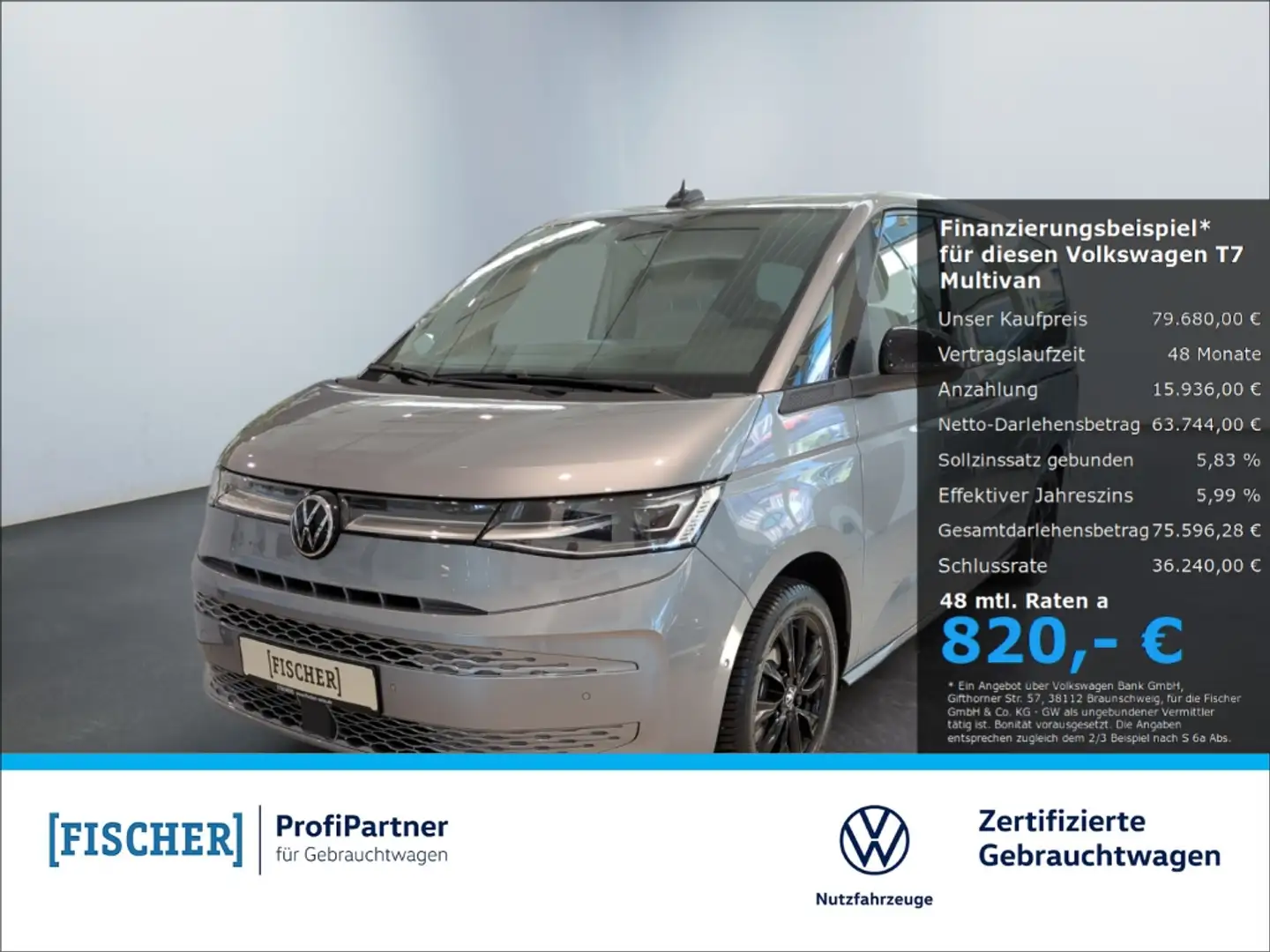 Volkswagen T7 Multivan 1.5 eHybrid 4Motion DSG Goal lang LÜ Matrix AHK Re Silber - 1