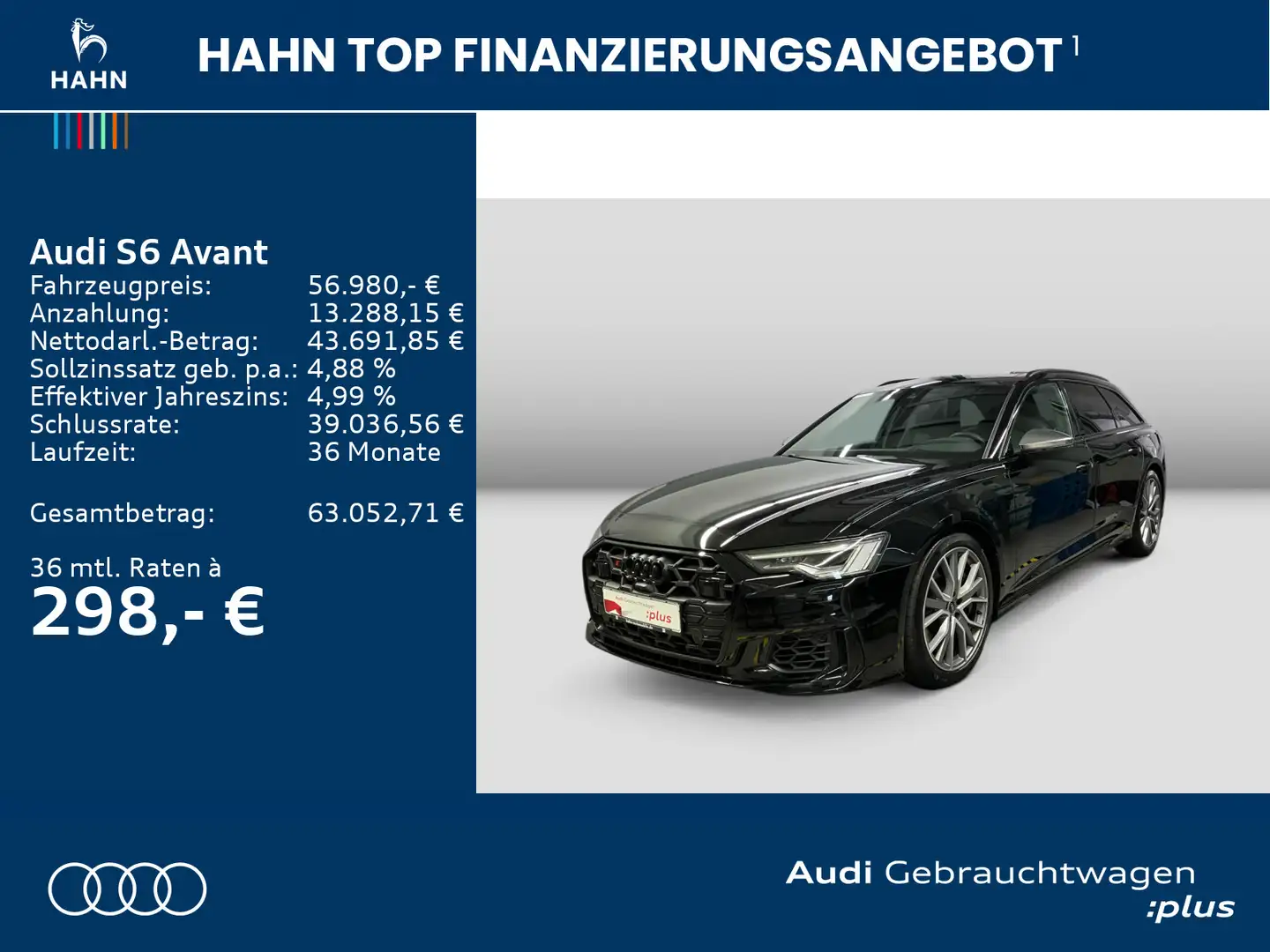 Audi S6 TDI quattro HUD B&O Leder Pano CAM Stan Schwarz - 2