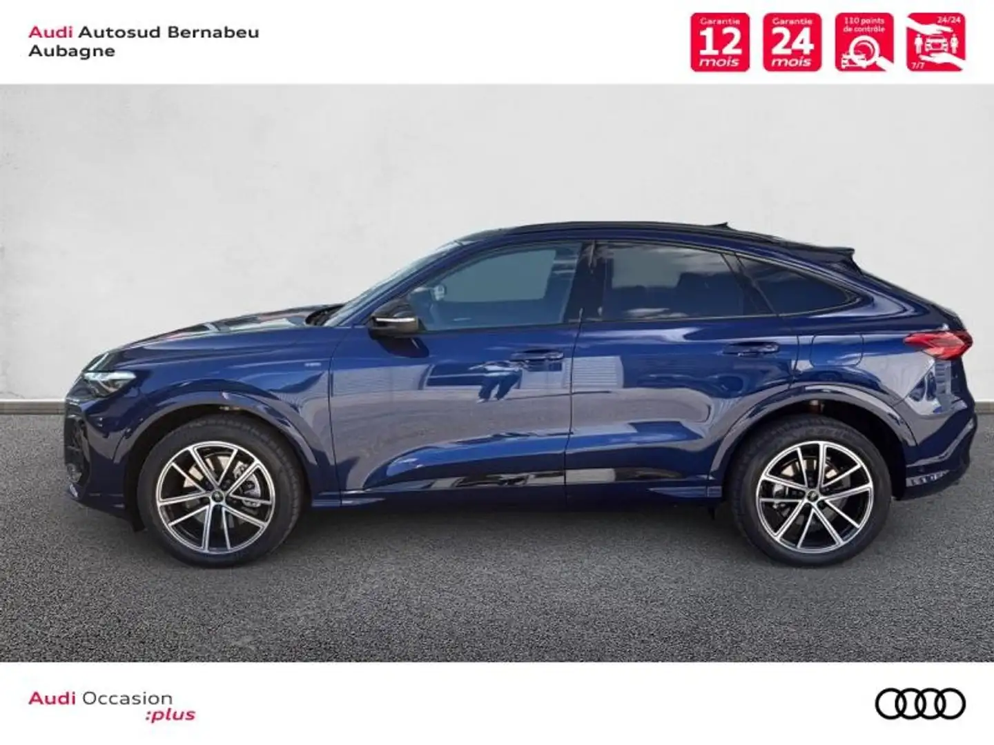 Audi Q5 2.0 e-hybrid 299ch S line quattro S tronic 7 Bleu - 2