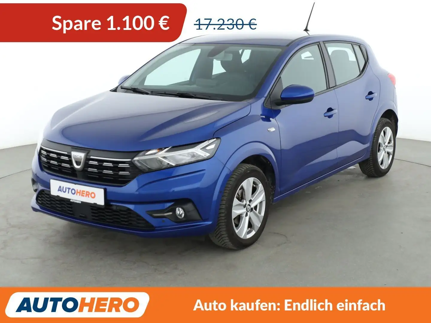 Dacia Sandero 1.0 TCe Comfort Aut.*NAVI*LED*CAM*PDC*KLIMA* Blau - 1