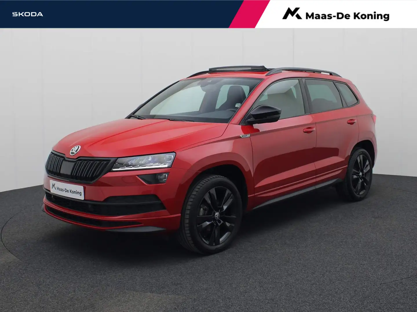 Skoda Karoq 1.5TSI/150PK Sportline DSG · Panoramadak · Navigat Rot - 1