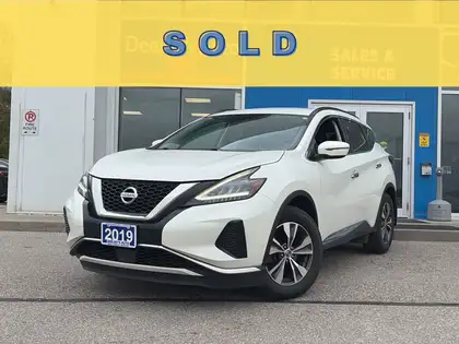 White 2019 Nissan Murano SUV / Crossover Front-Wheel Drive Automatic