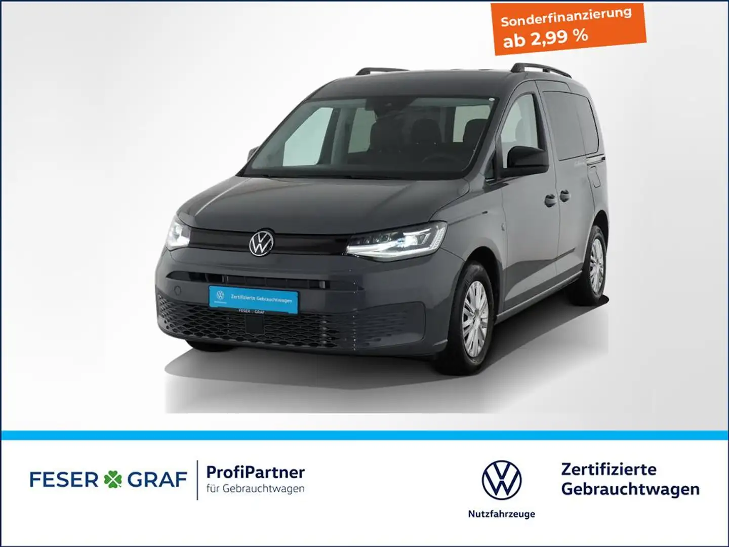 Volkswagen Caddy 2.0 TDI California LED Standheizung Climatronic Wi Grau - 1