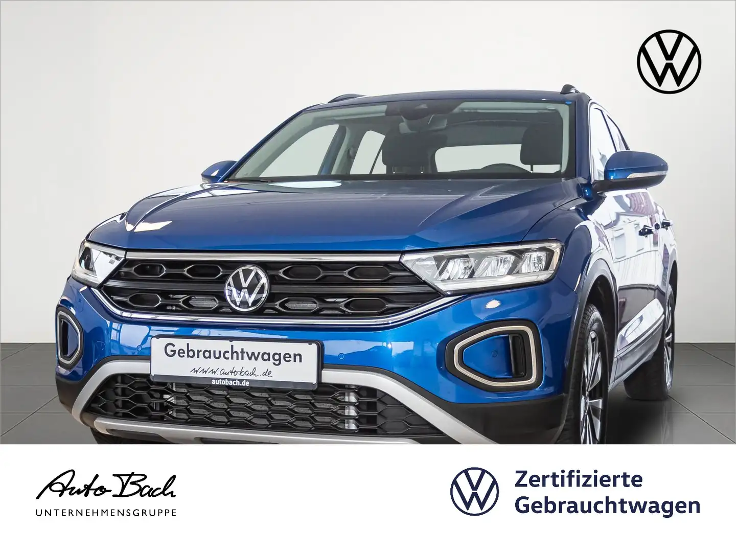 Volkswagen T-Roc 1.5 TSI MOVE DSG Navi LED CarPlay EPH DAB Blau - 1