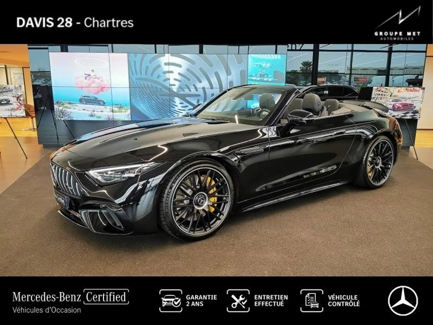 Mercedes-Benz SL 63 AMG Classe 63 AMG 585ch 4Matic%2B 9G Speedshift MCT AMG Schwarz - 1