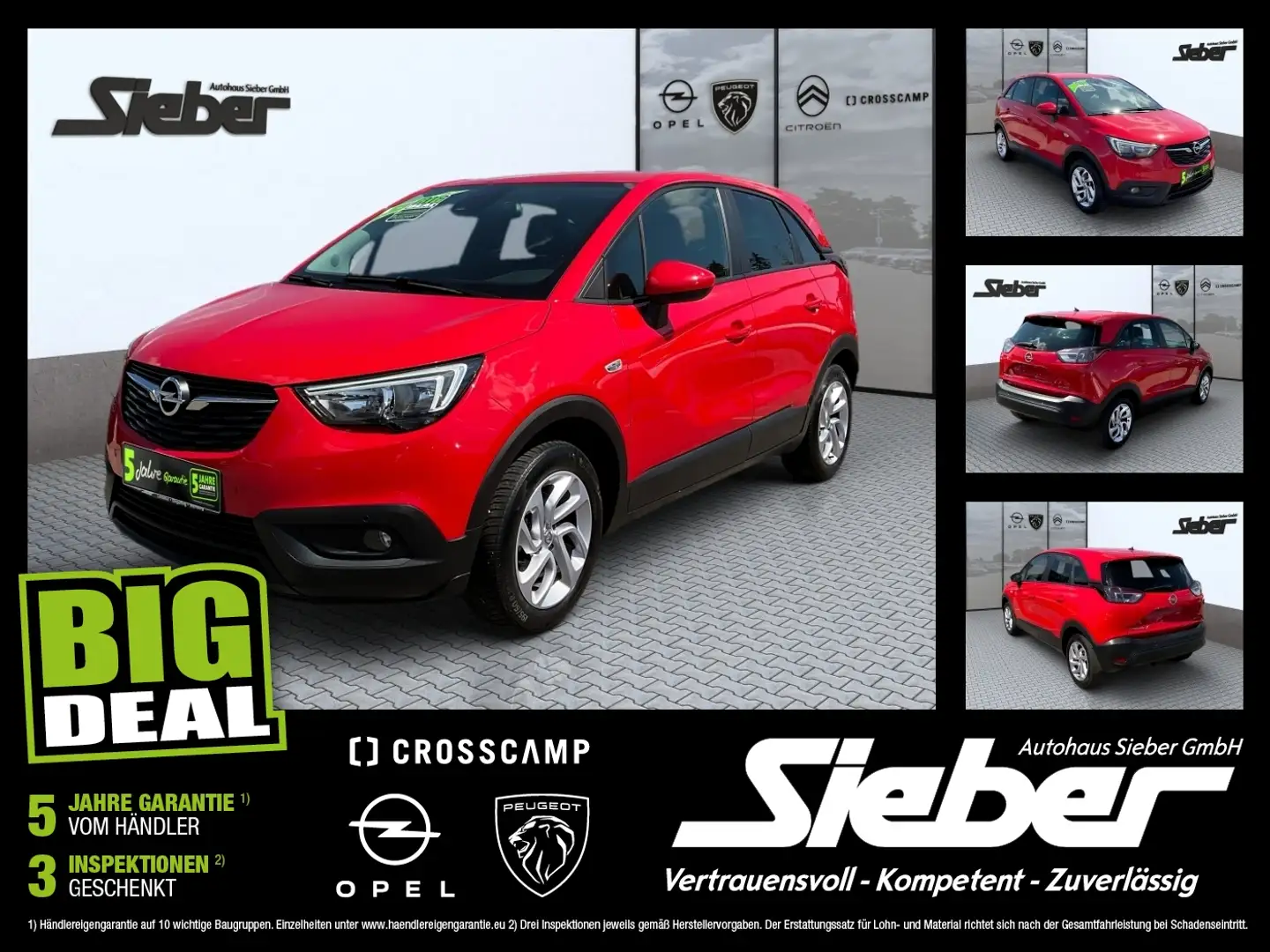 Opel Crossland 1.2 Turbo Edition Sitzhzg Kamera Tempo Rojo - 1