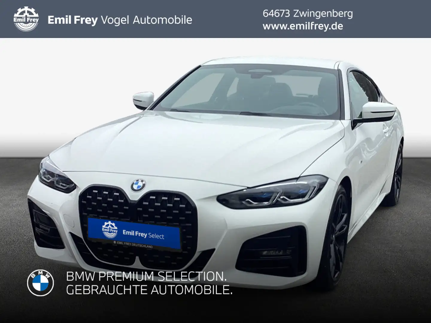 BMW 420 d xDrive Coupe M Sport LED* Harman/Kardon Weiß - 1