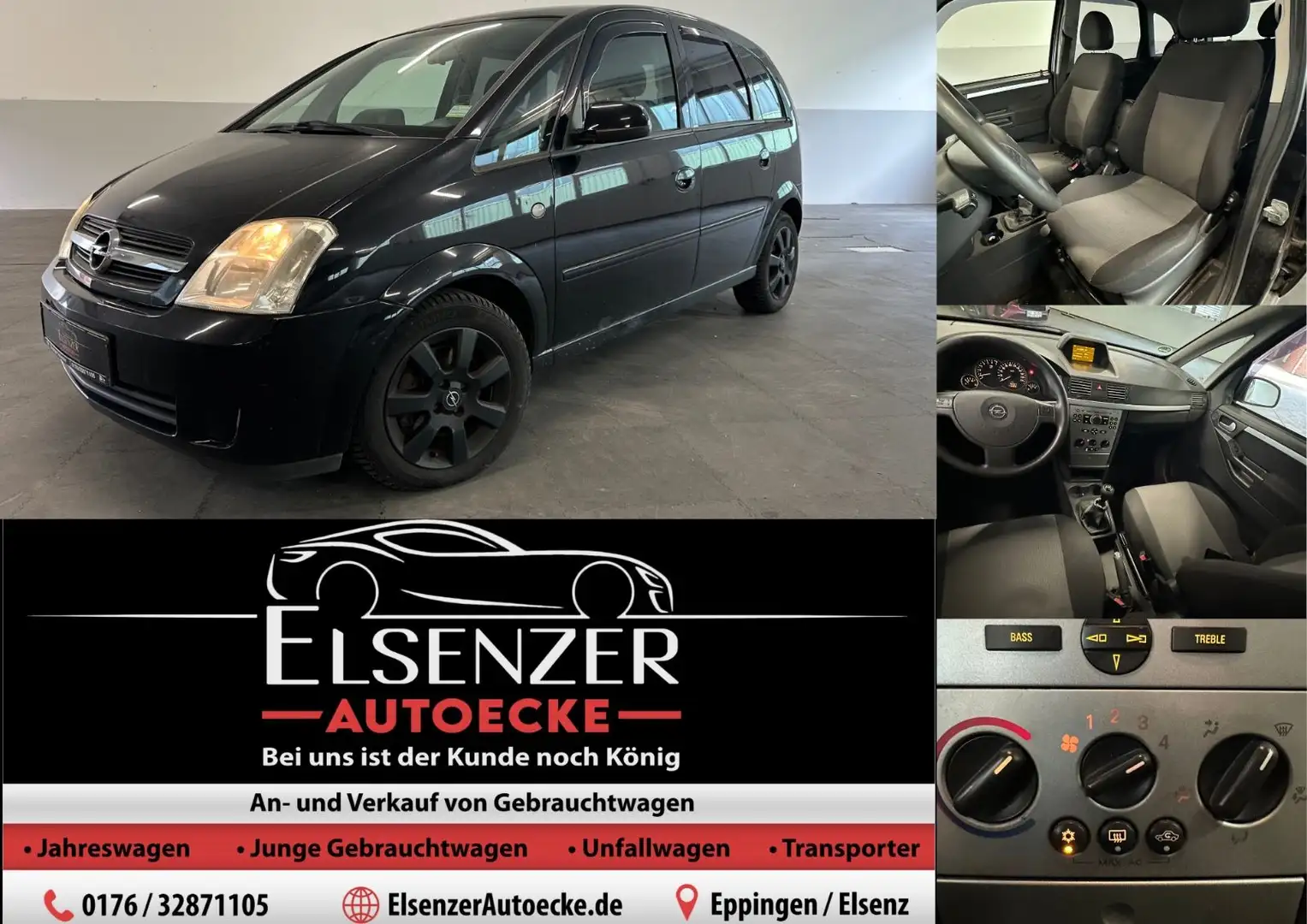 Opel Meriva Edition#HU#AHK#CD#El.Fenster+Spiegel Schwarz - 1