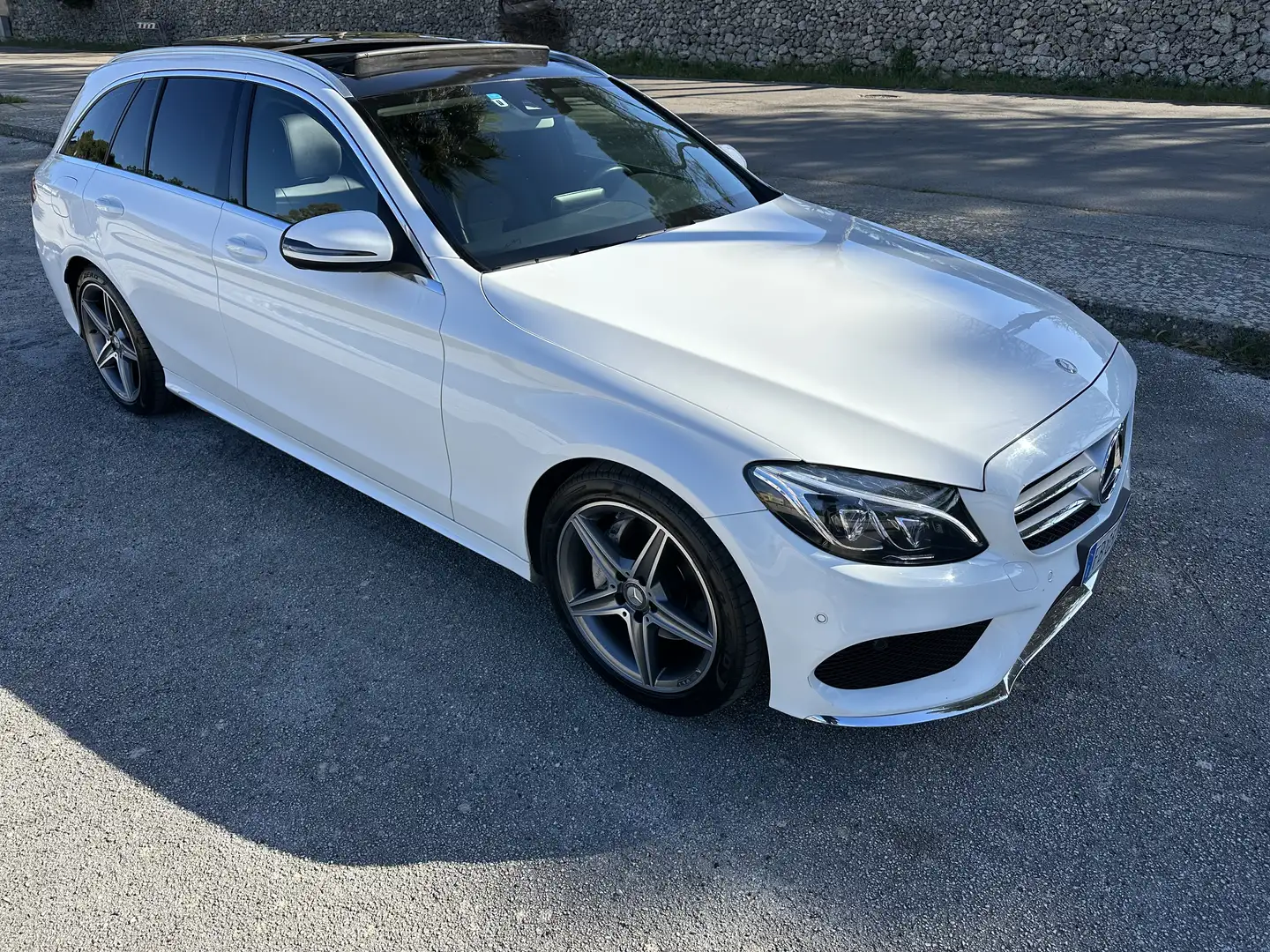 Mercedes-Benz C 220 SW d (bt) Premium auto Bianco - 2