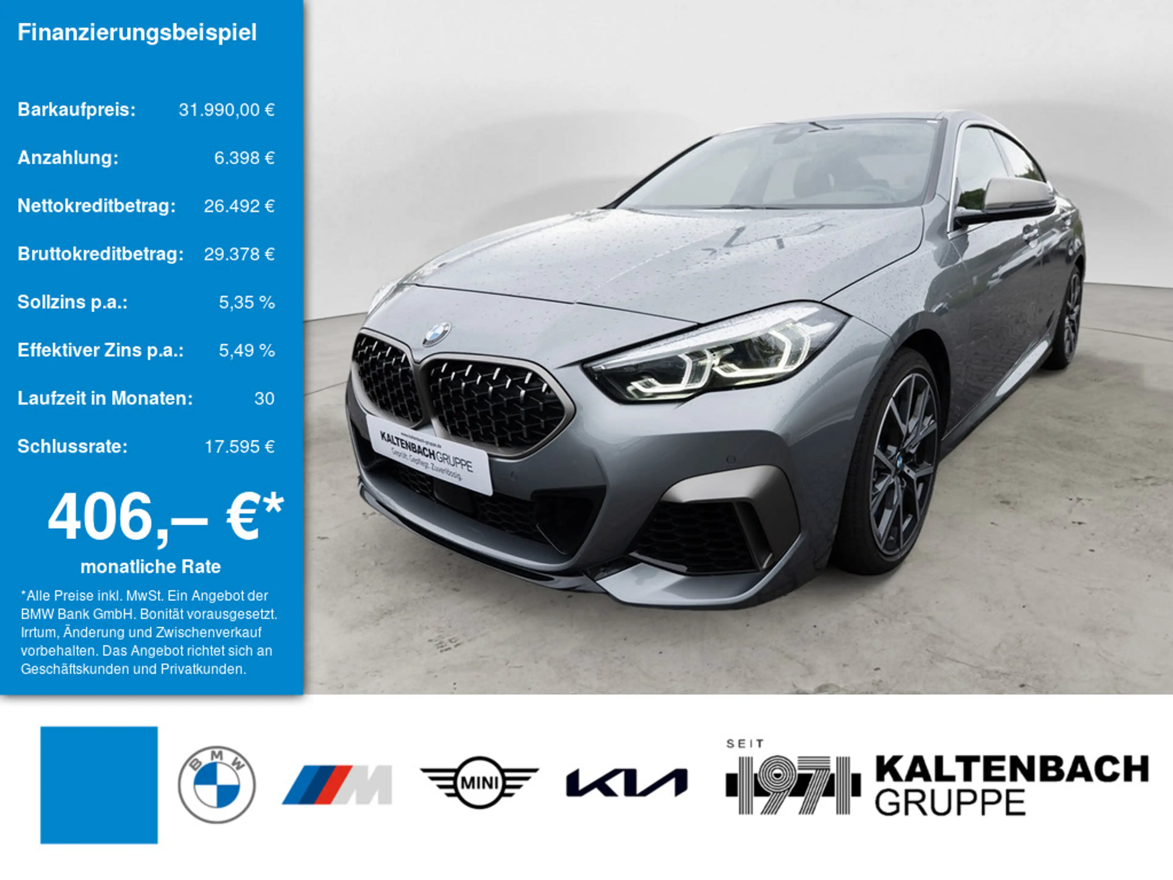 BMW 235 Mi Gran Coupe xDrive LED NAVI SHZ PDC