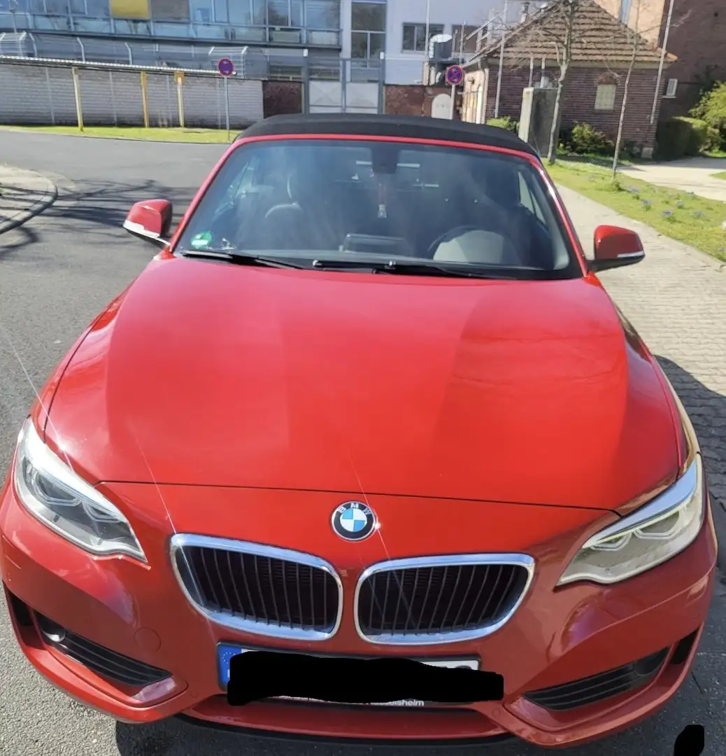 BMW 218 218i Cabrio Aut. Rouge - 1