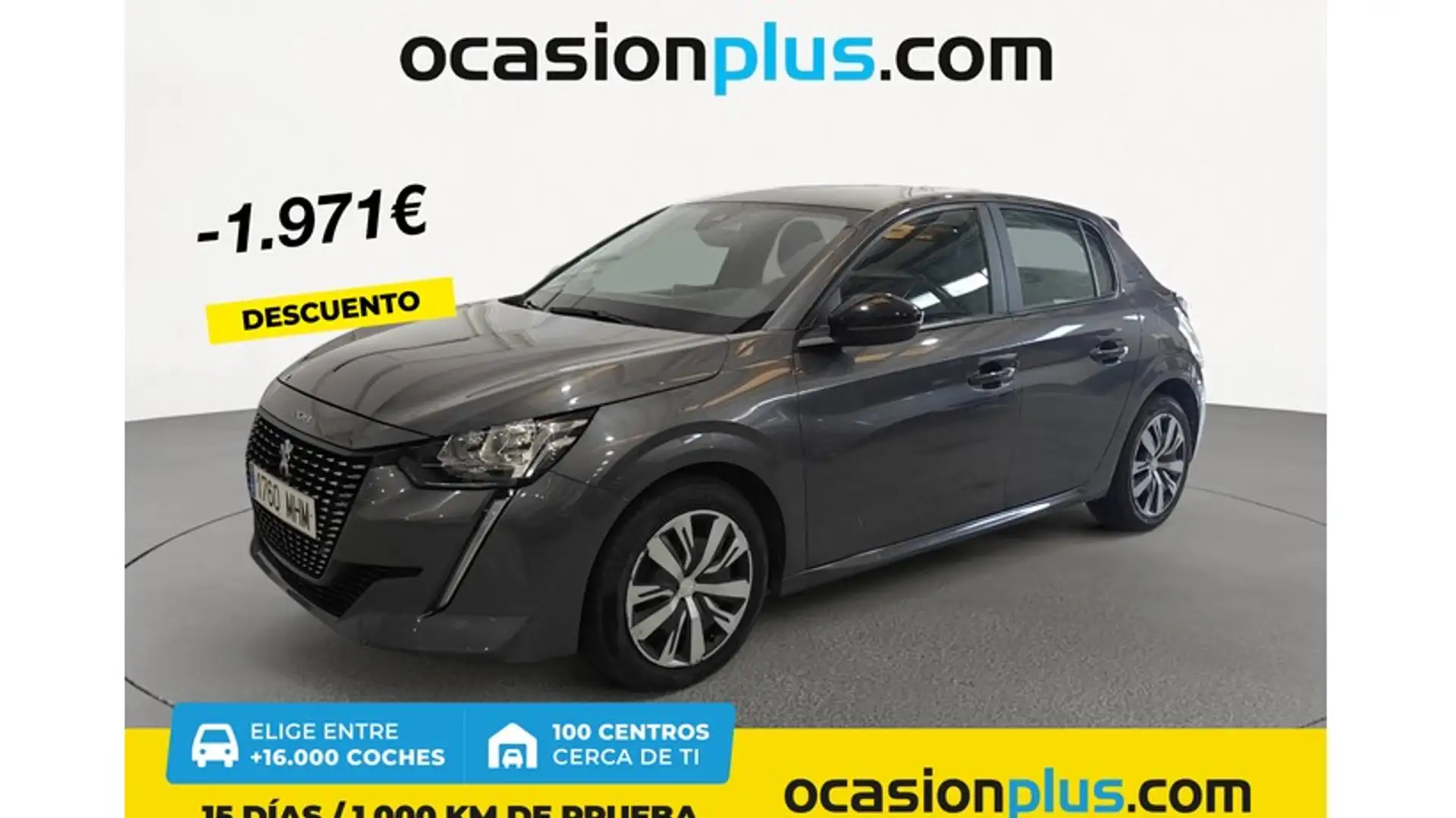 Peugeot 208 1.2 Puretech S&S Active Pack 100 Gris - 1