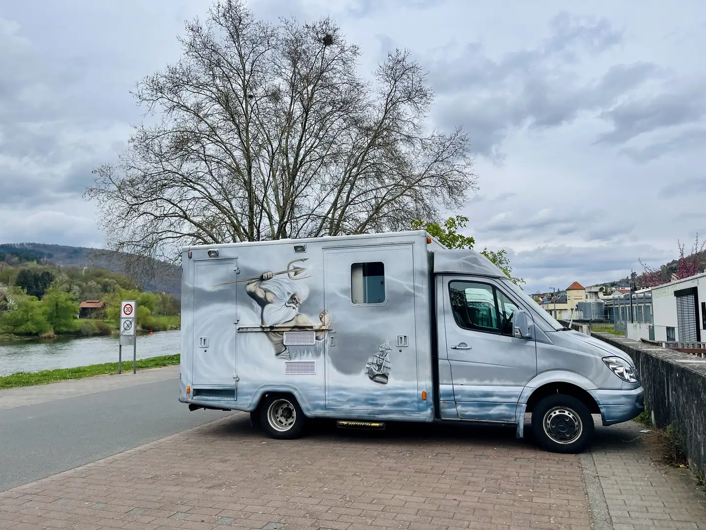 Caravans-Wohnm Mercedes-Benz 515 CDI Automatik, Klima, AHK, Standheizung, ATM Grau - 1