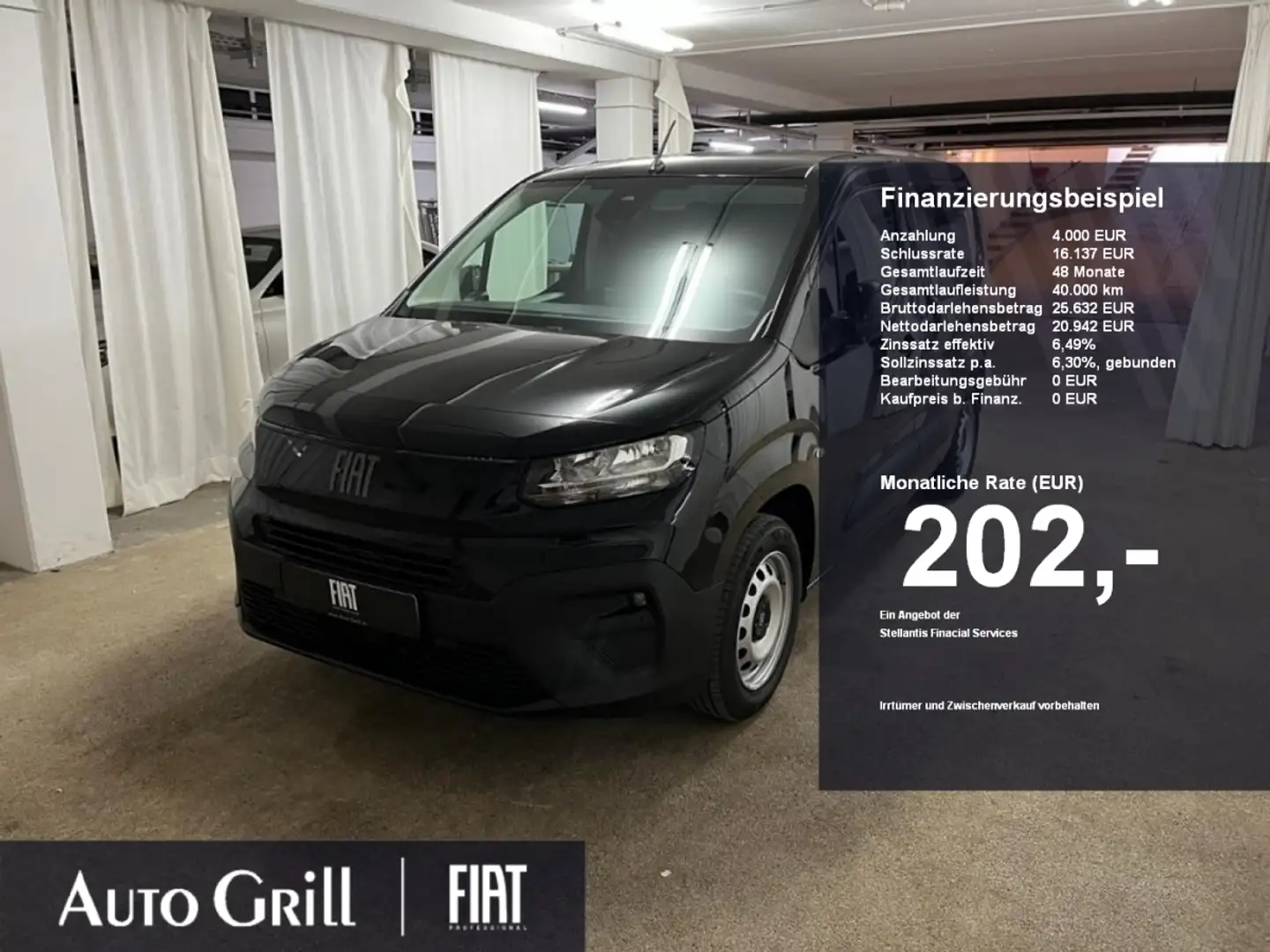 Fiat Doblo L1 Automatik RüKa CarPlay LaderaumHolz Negro - 1