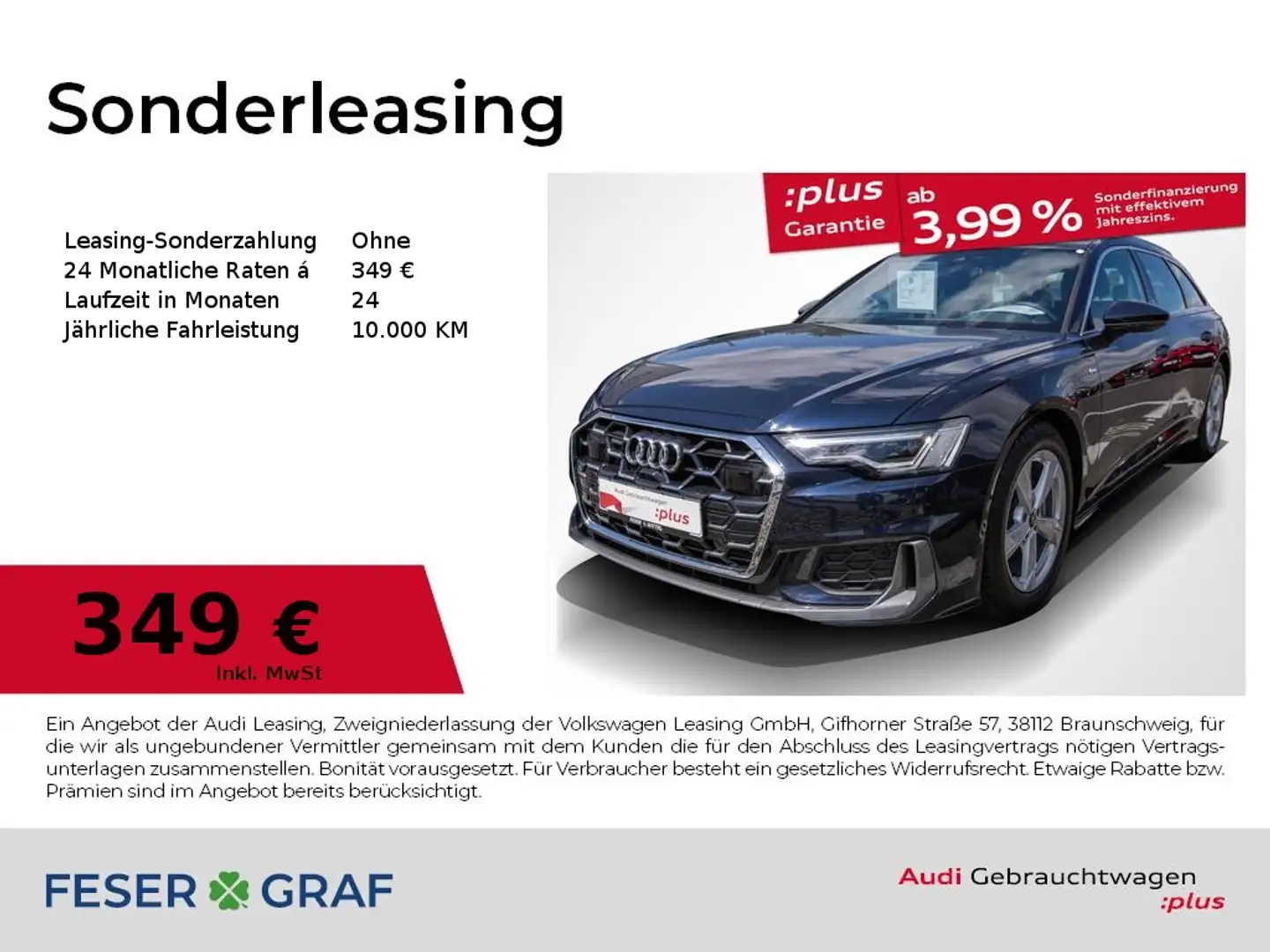 Audi A6 Avant 40 TDI qu.S-line Stronic,Matrix,ACC,Pano,Mem Blau - 1