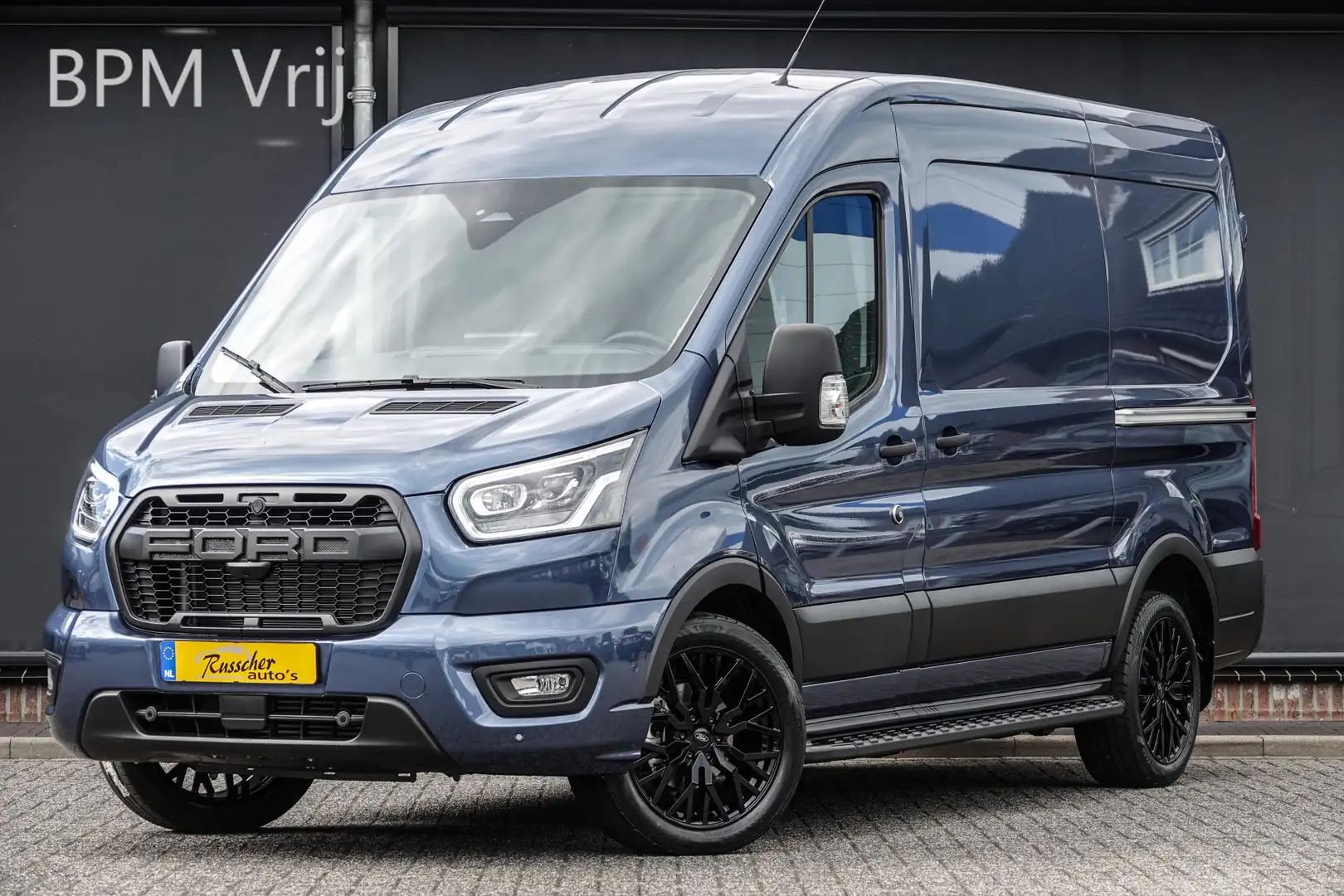 Ford Transit L2H2 | 165Pk A8 Aut. | Raptor Edition | 2x Schuifd Blauw - 1