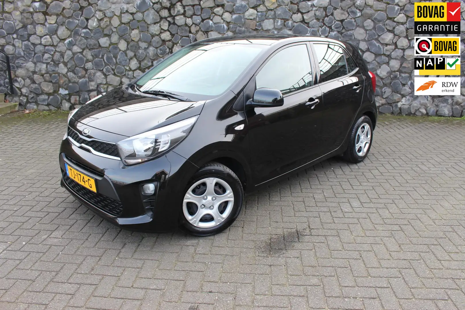 Kia Picanto 1.0 CVVT EconomyPlusLine blue tooth audio airco Nero - 1