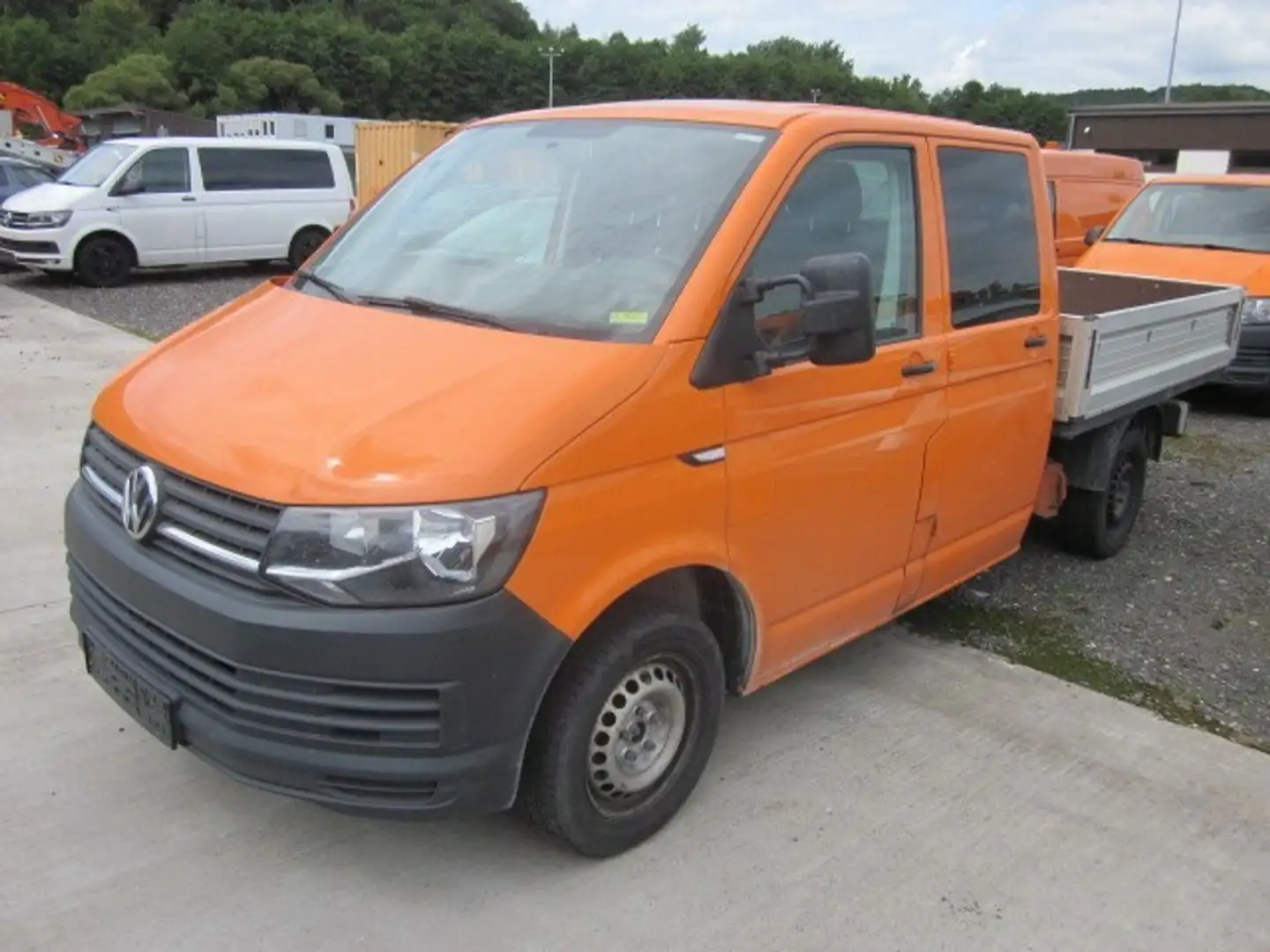 Volkswagen T6 Transporter Pritsche Doppelkabine lang, Klima, Kunstledersitze Orange - 1