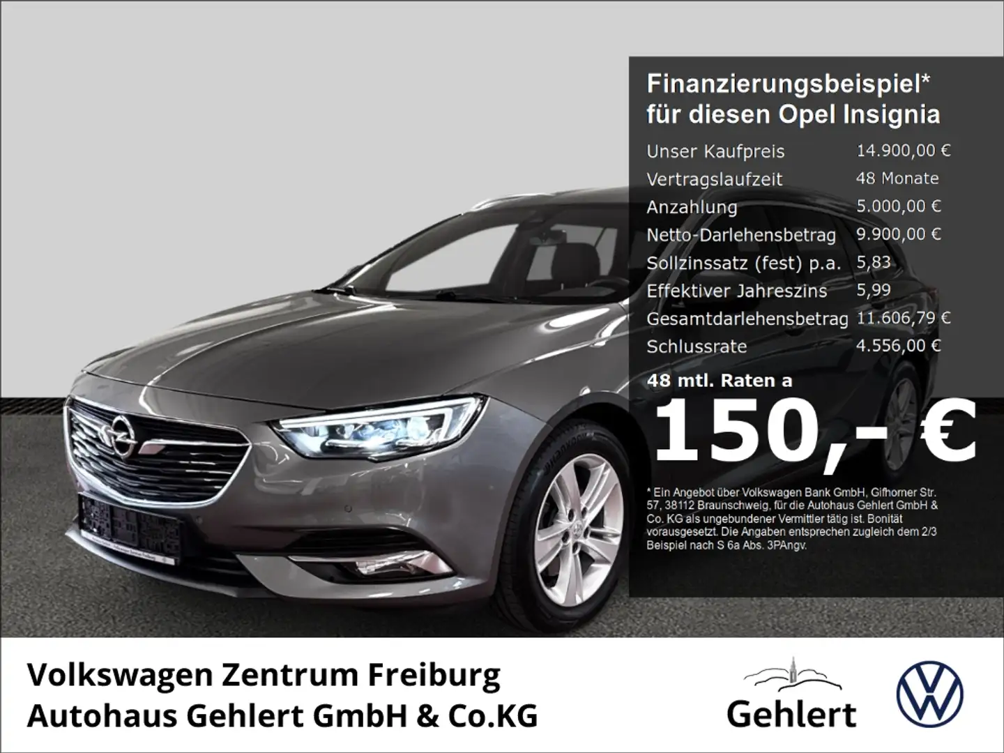 Opel Insignia B Sports Tourer INNOVATION 4x4 2.0 CDTI Navi LED K Grau - 1