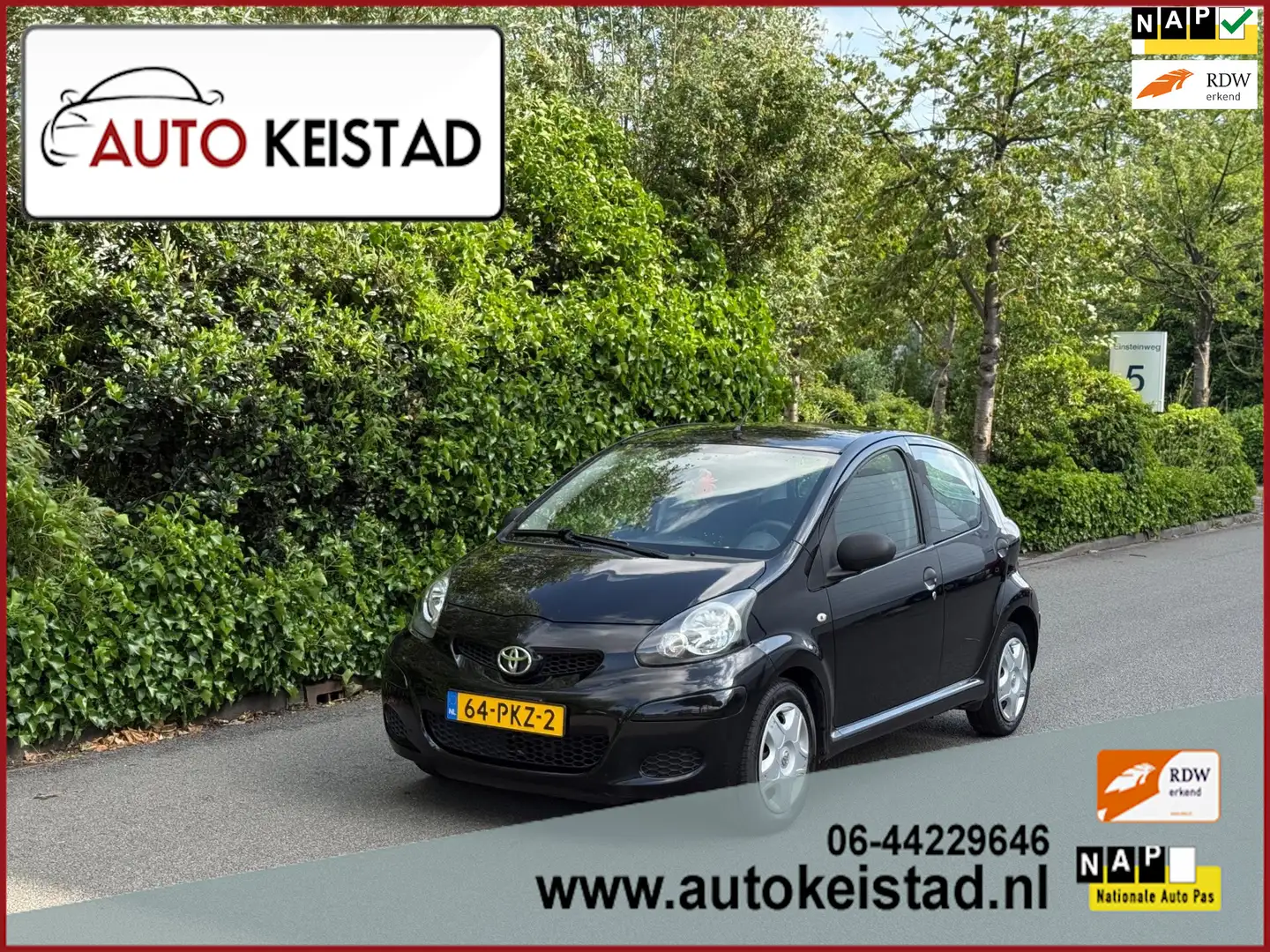Toyota Aygo 1.0-12V COOL 5-DEURS AIRCO/ 1 JAAR APK! Black - 1