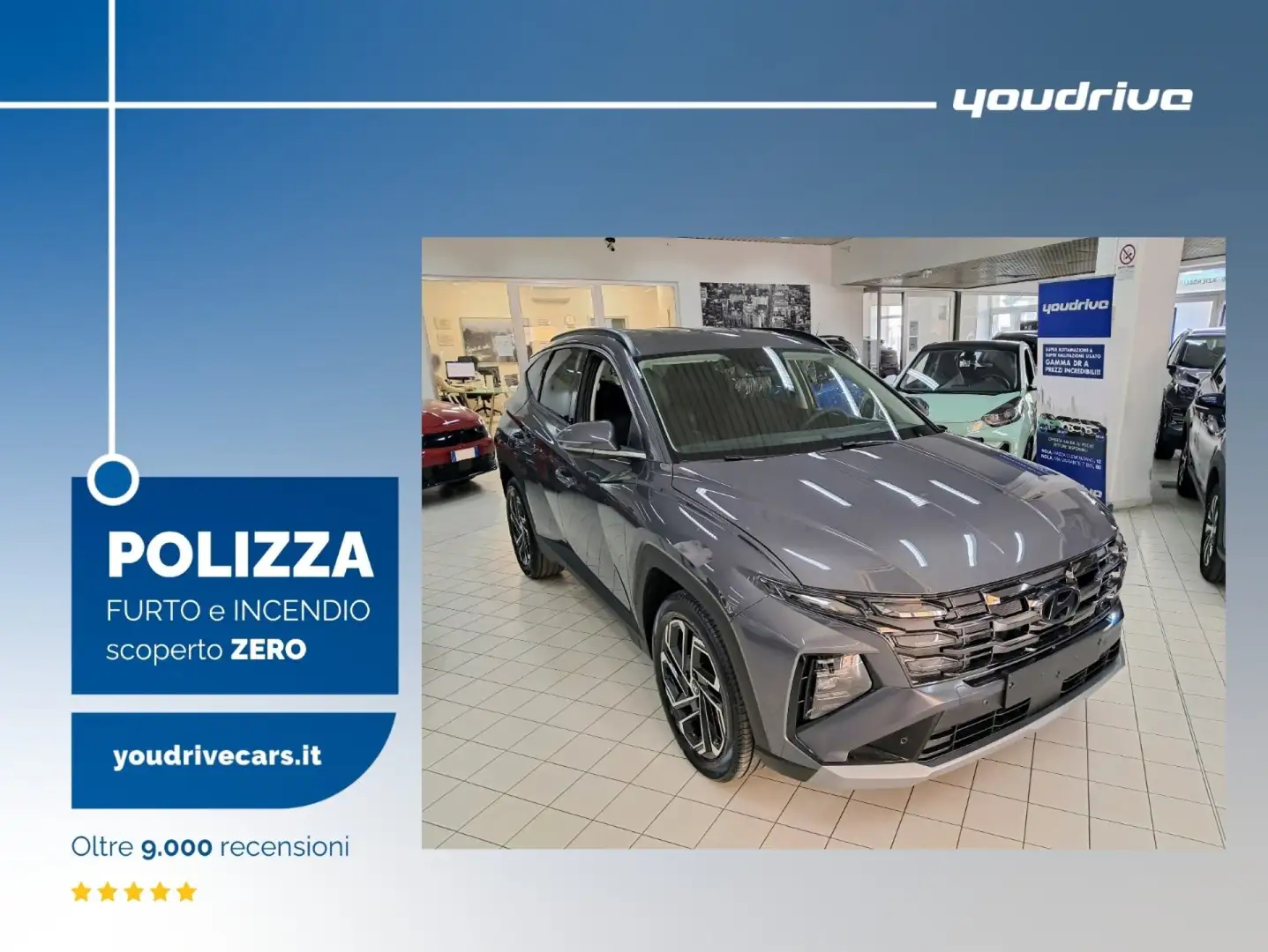 Hyundai TUCSON 1.6 CRDI 48V DCT Exellence KM0 Grau - 1