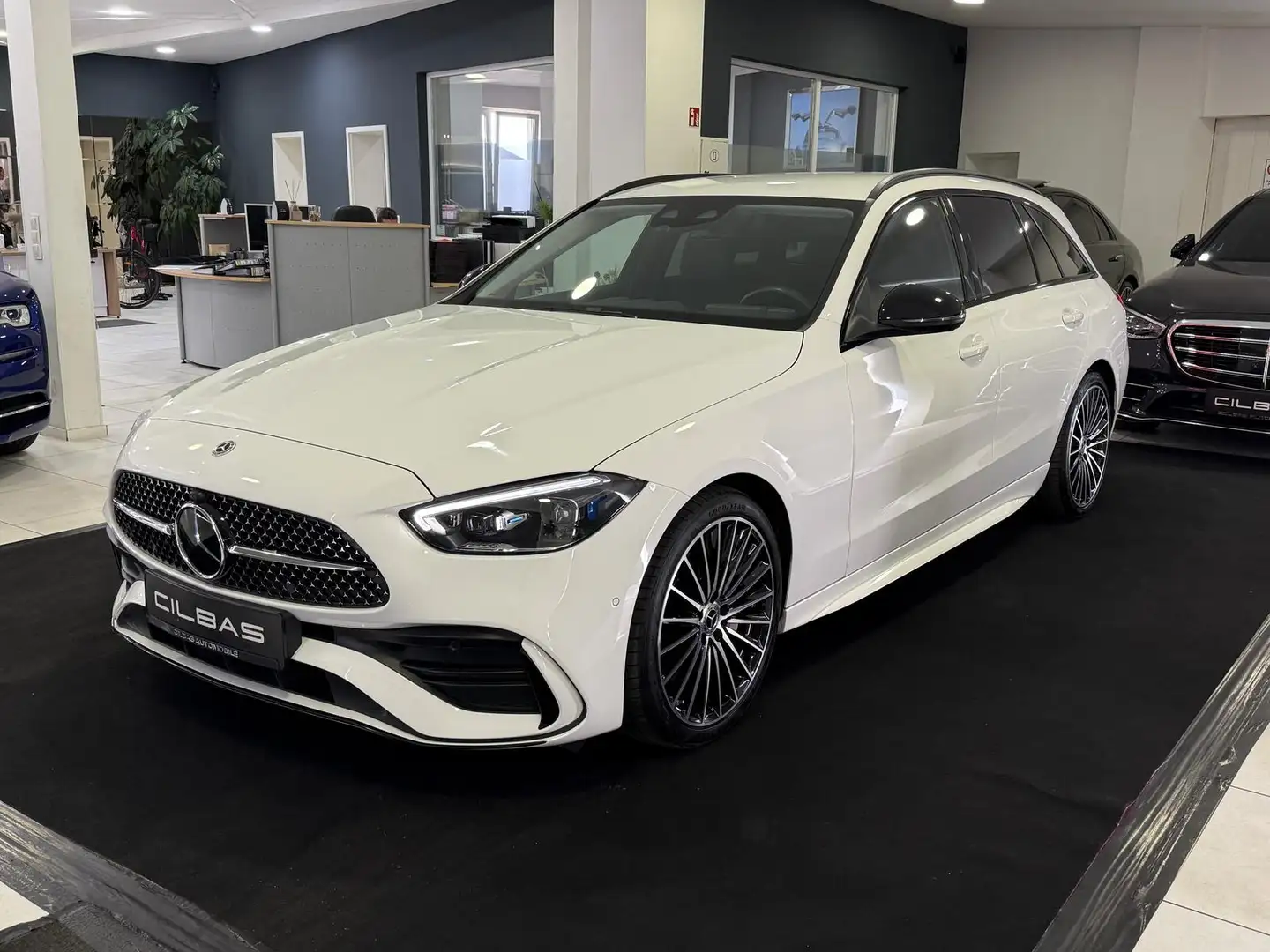 Mercedes-Benz C 300 d T AMG-Line *MASSAGE*KAM*AHK*SPUR*BURM* Weiß - 2