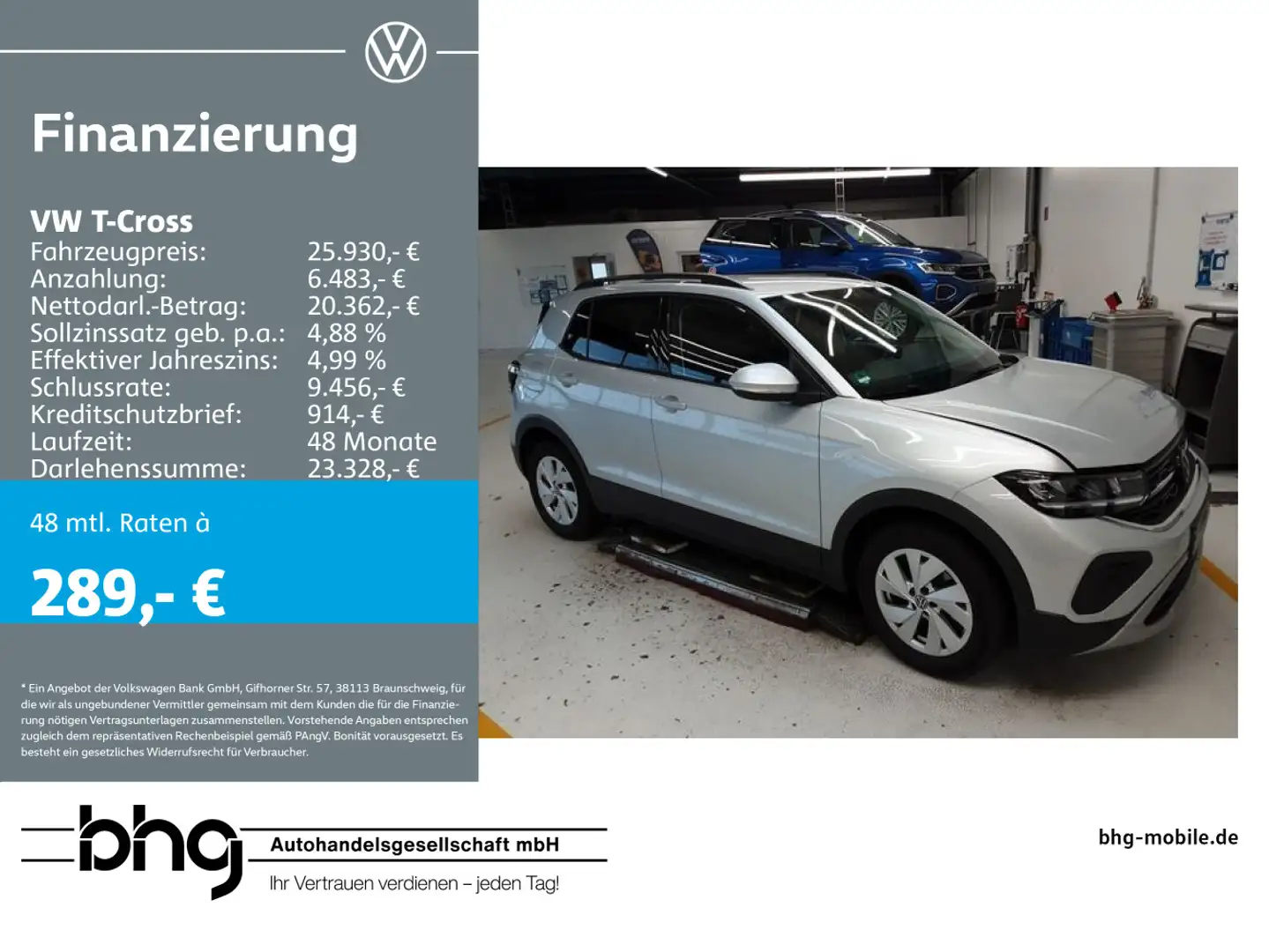 Volkswagen T-Cross 1.5 TSI ACT OPF DSG Life Silber - 1