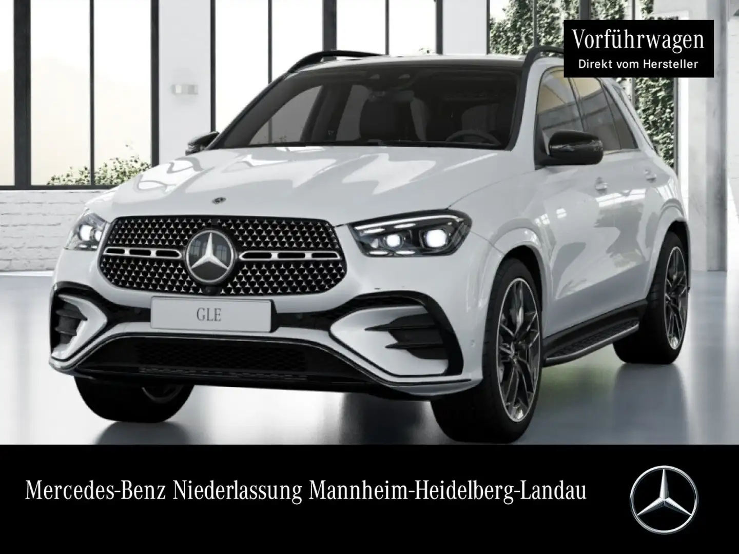 Mercedes-Benz GLE 450 d 4M AMG+NIGHT+PANO+360+AHK+MULTIBEAM+HUD Weiß - 1