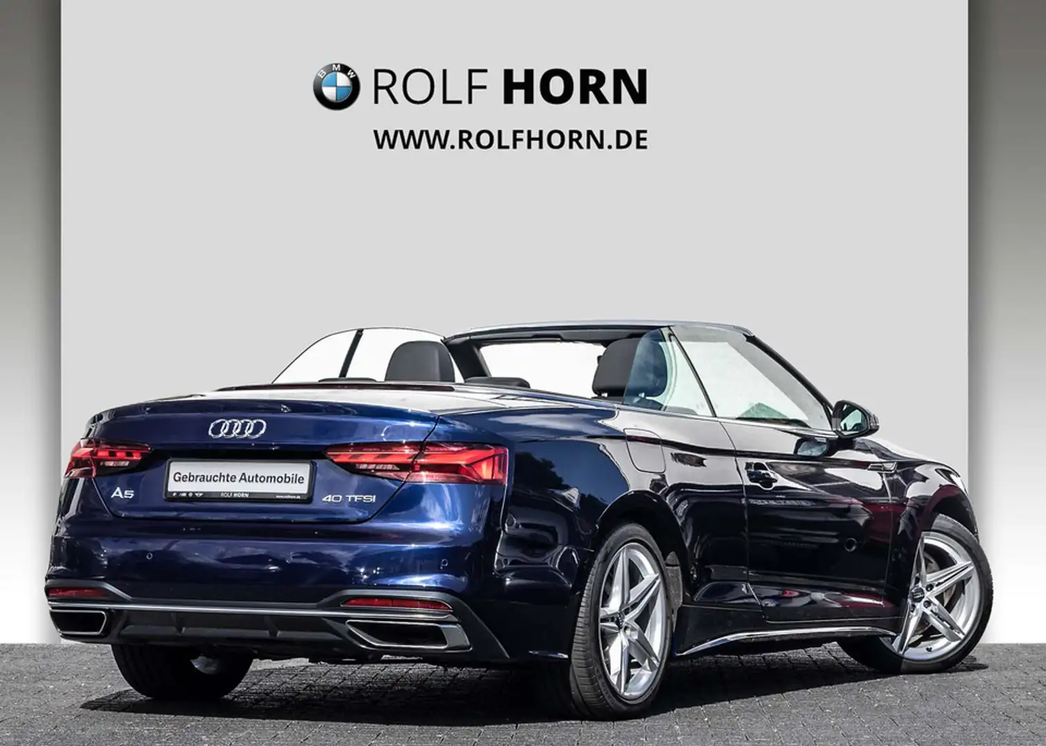Audi A5 40 TFSI S tronic Cabriolet advanced LED Navi Blauw - 2