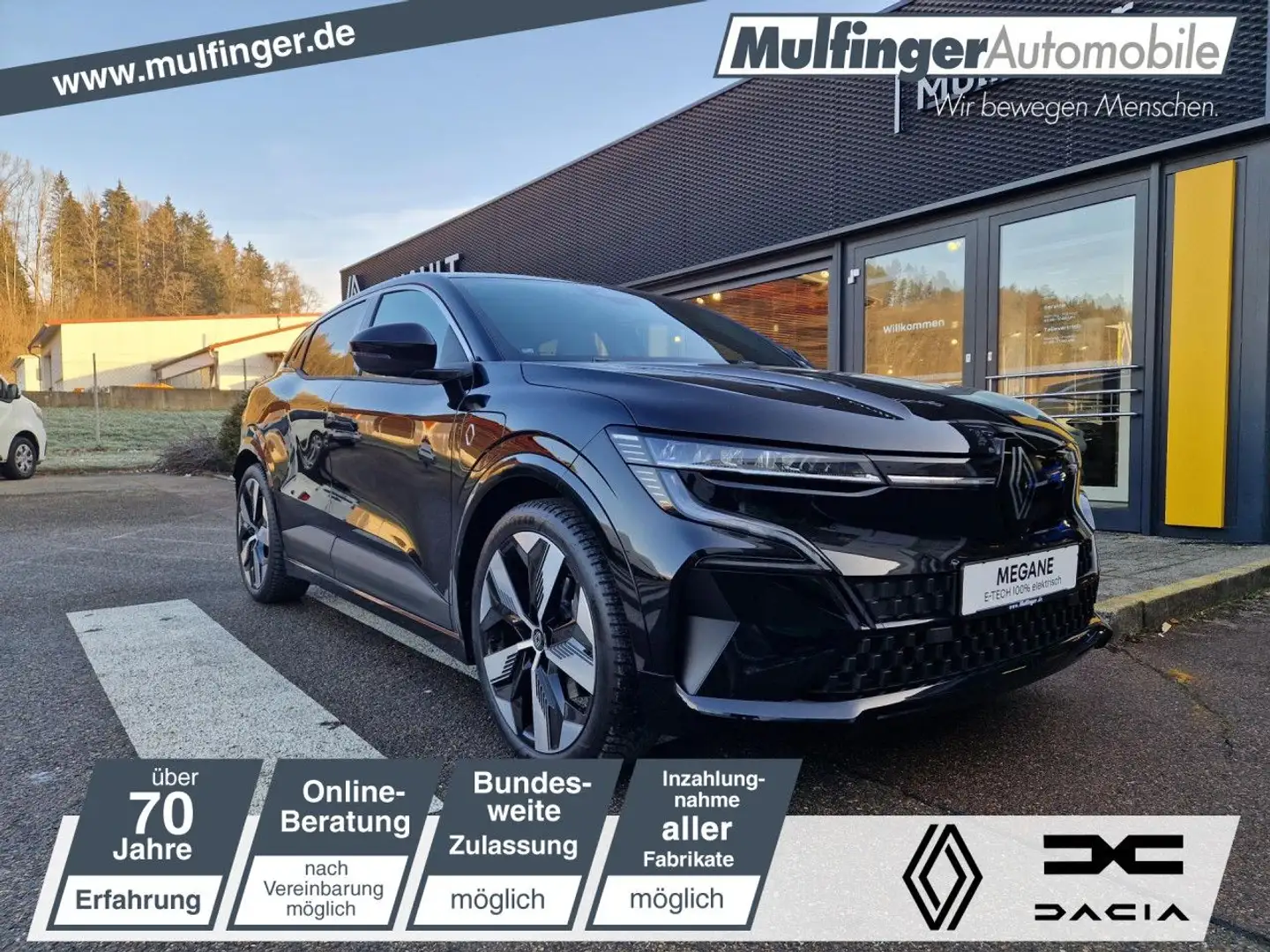 Renault Megane E-Tech 100% ele Techno 220 Comfort Range Fekete - 1