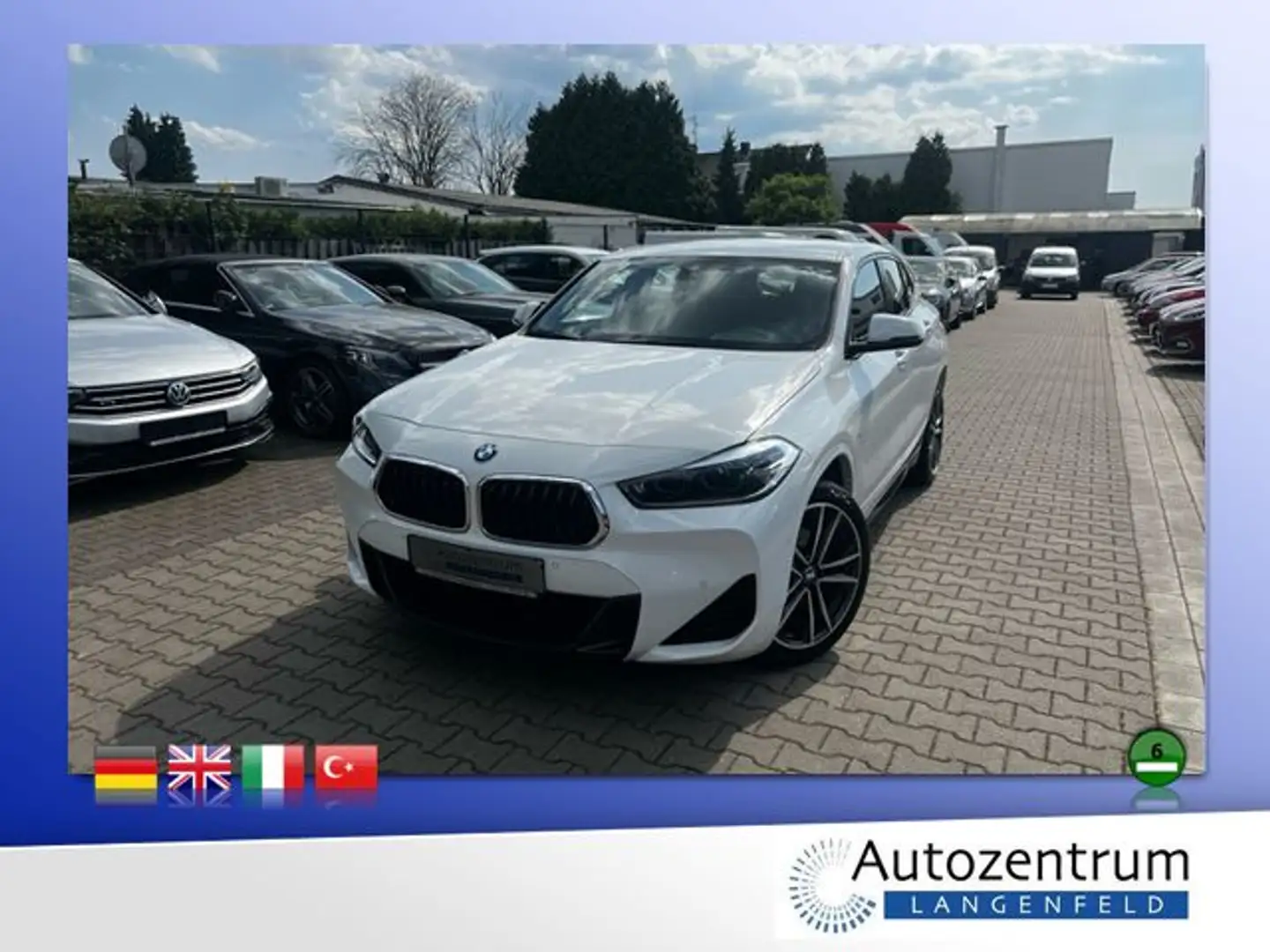 BMW X2 M sDrive18d M Sport *NAVI*AHK*SHZ* Blanc - 1
