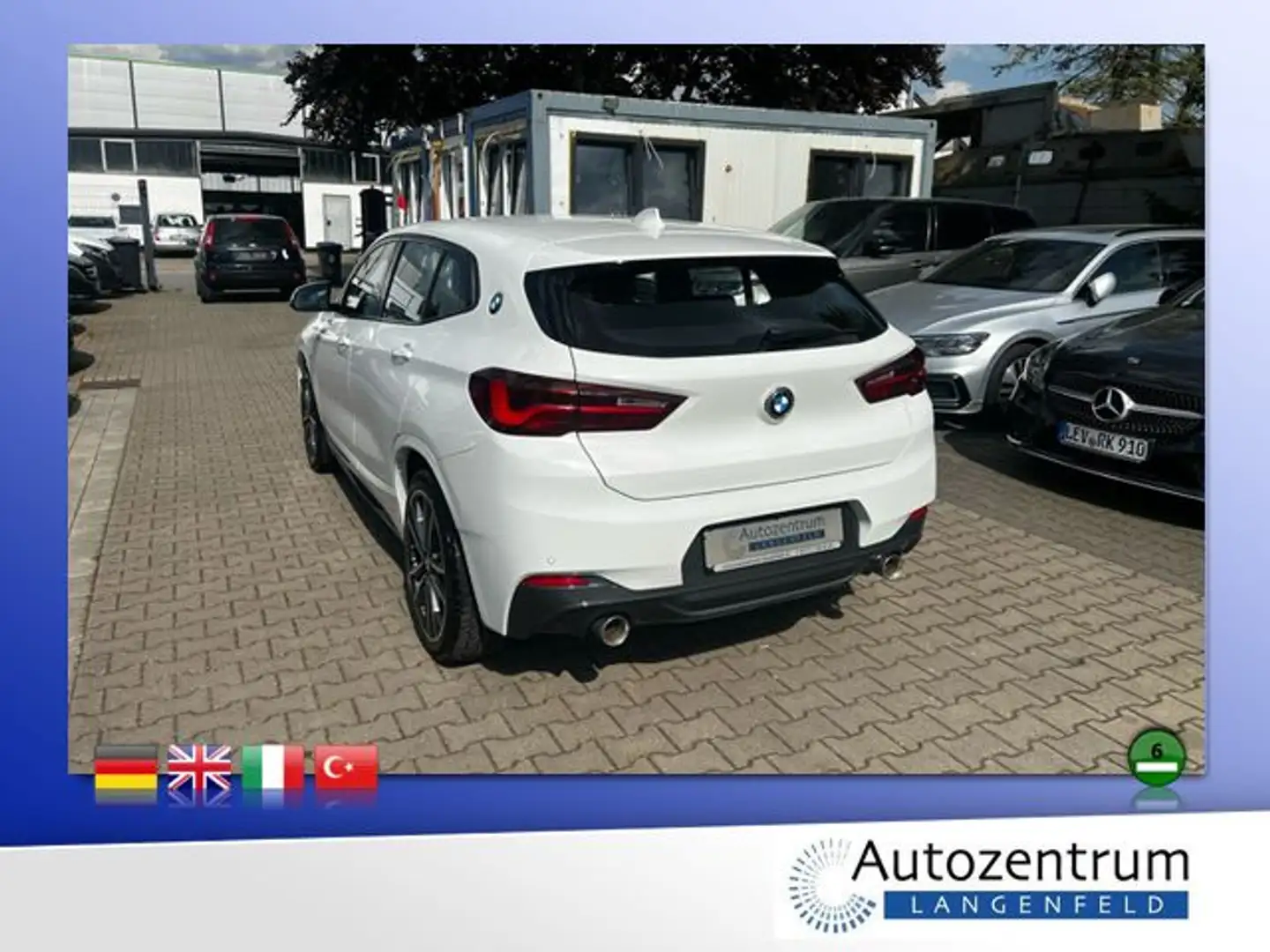 BMW X2 M sDrive18d M Sport *NAVI*AHK*SHZ* Blanc - 2