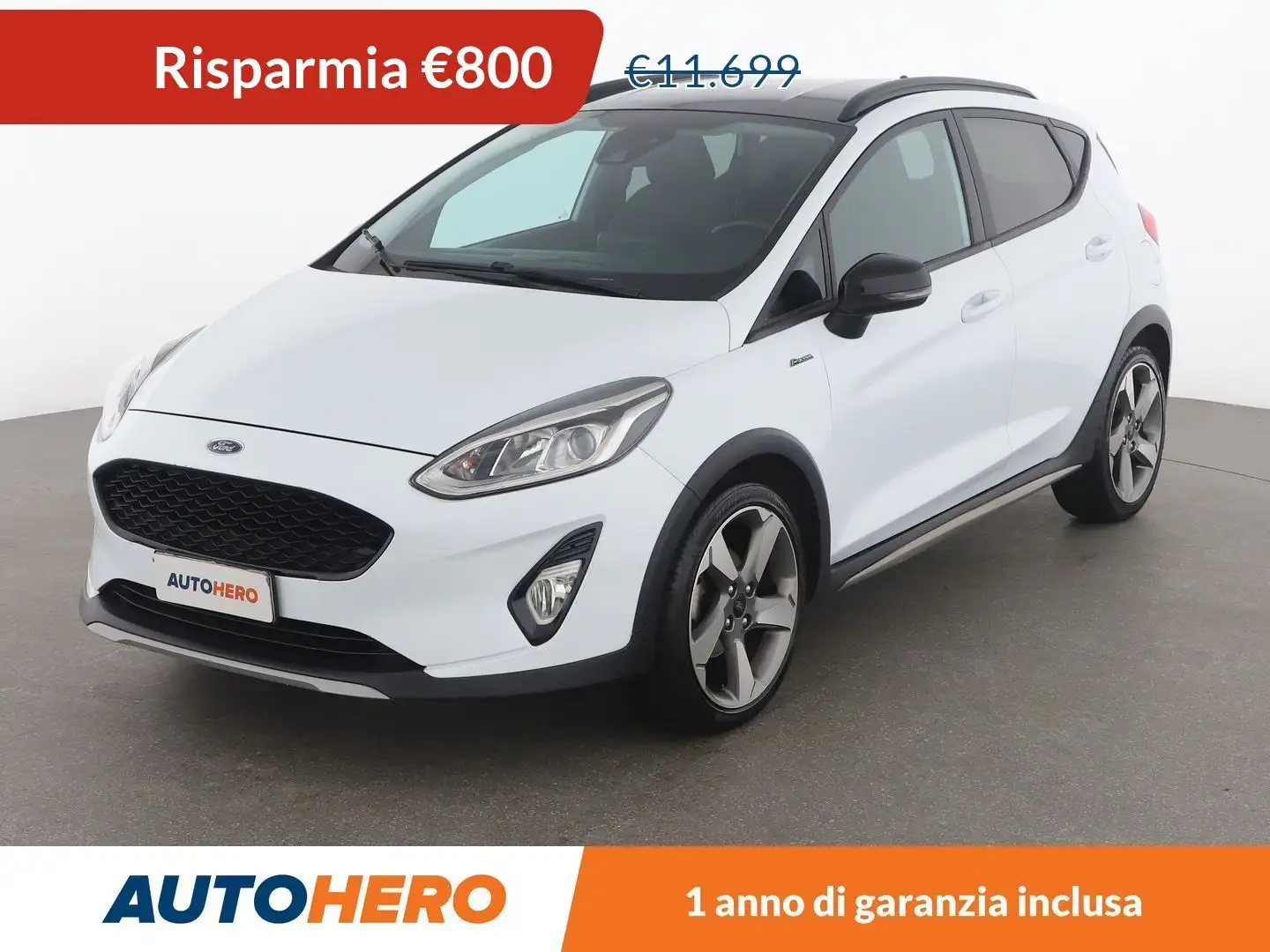 Ford Fiesta 1.0 EcoBoost Active 100 CV Bianco - 1