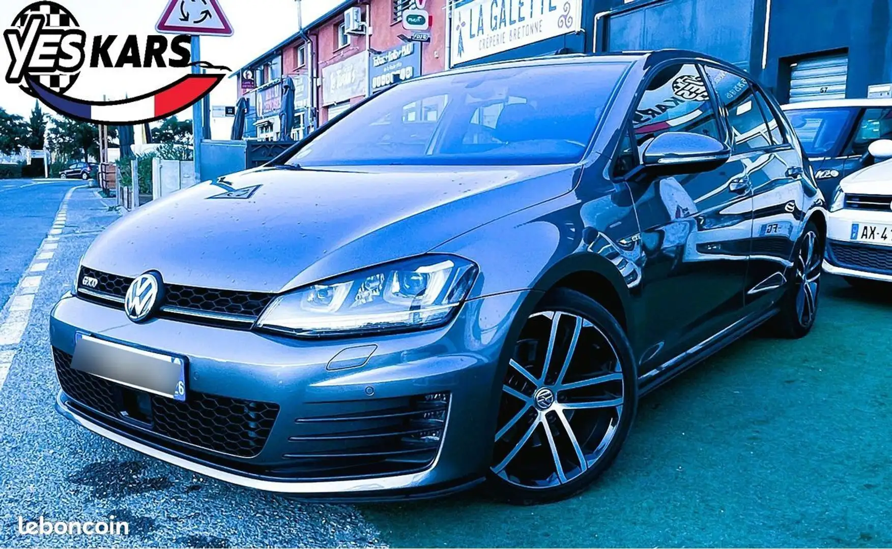 Volkswagen Golf 2.0 TDI 184ch BlueMotion Technology FAP GTD DSG7 5p-CARNET A JOUR Gris - 1