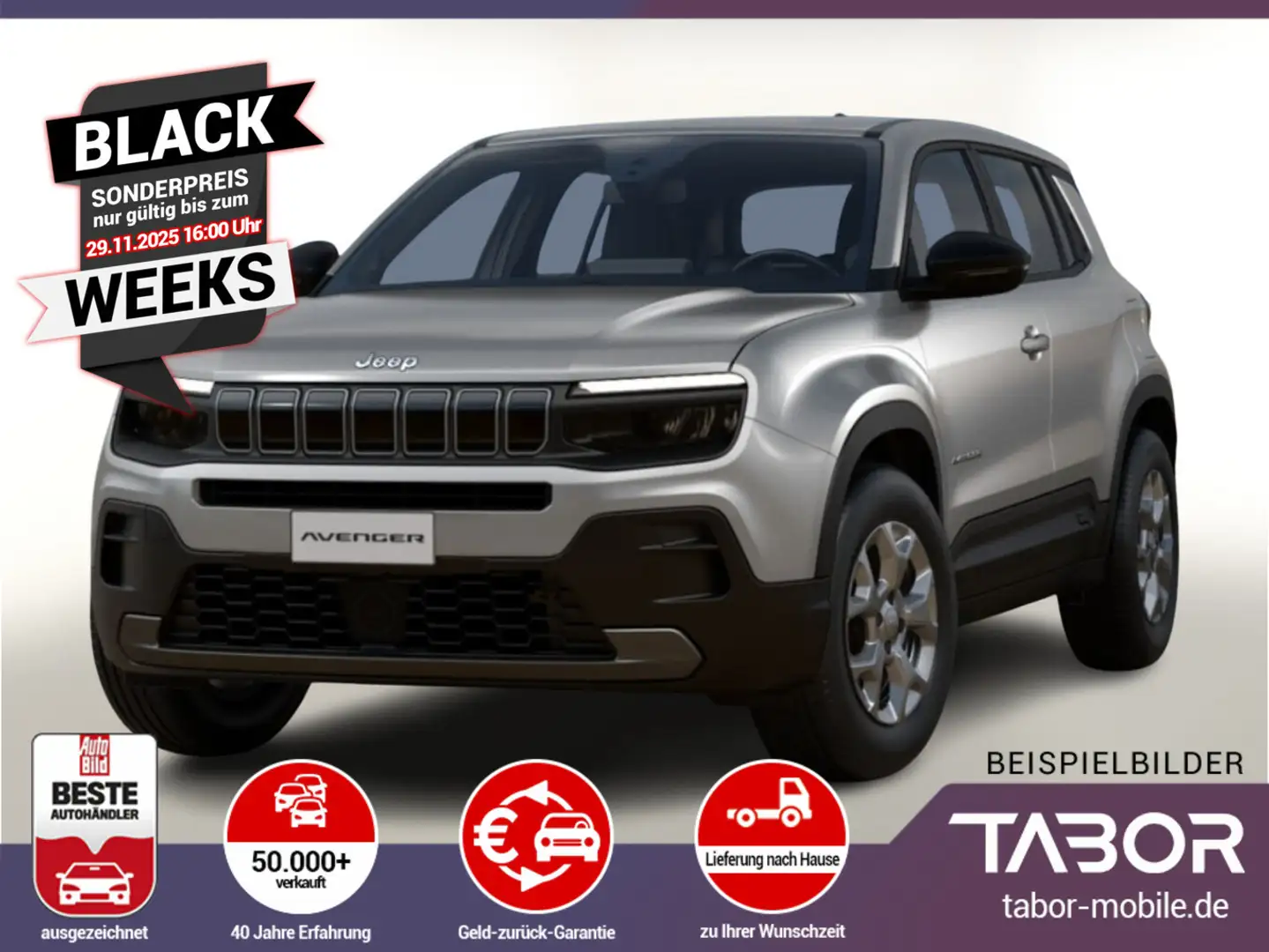 Jeep Avenger 1.2 MHEV 110 DCT Longitude SHZ LED PDC Grau - 1