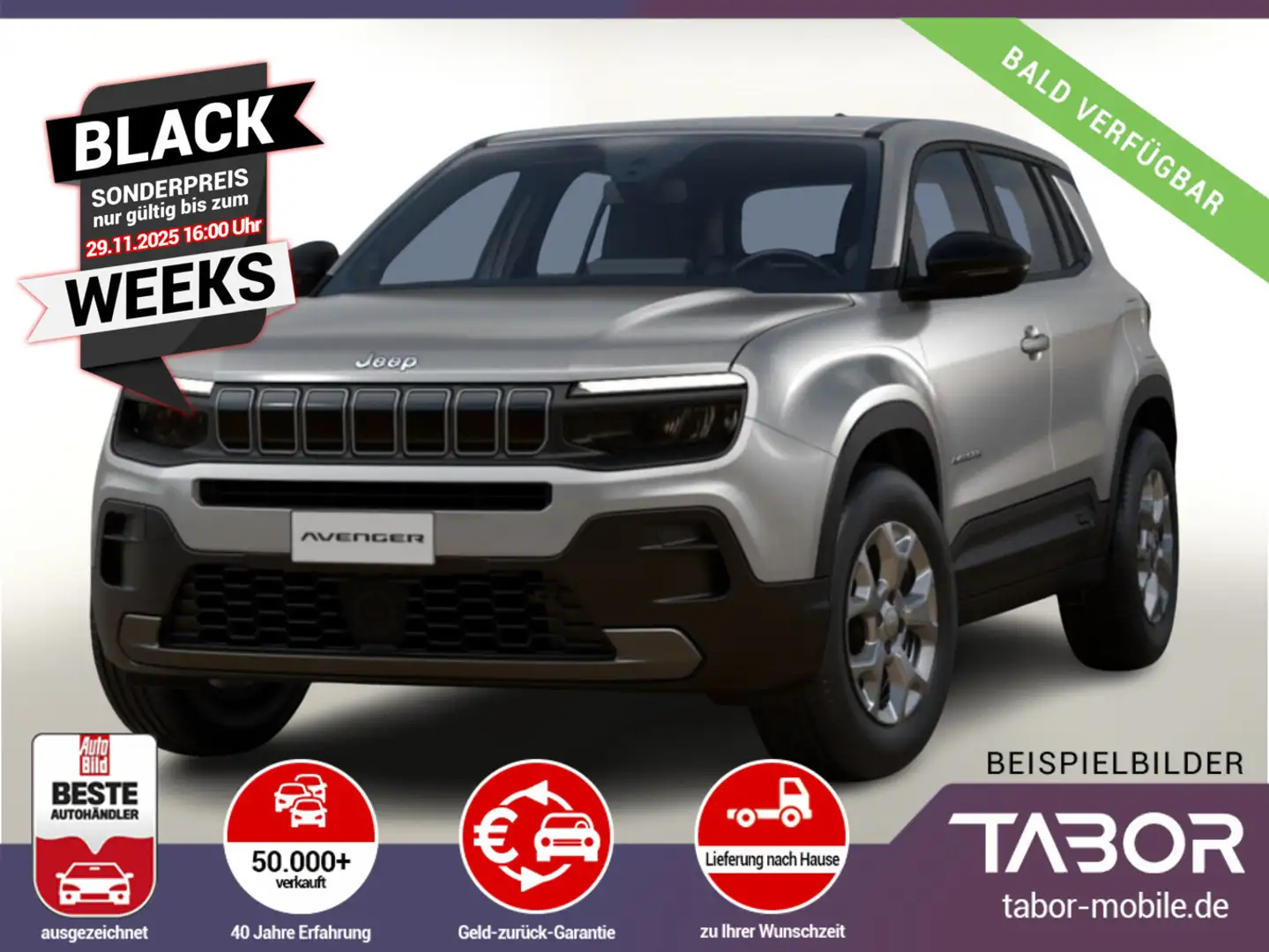 Jeep Avenger 1.2 MHEV 110 DCT Longitude SHZ LED PDC Grau - 2