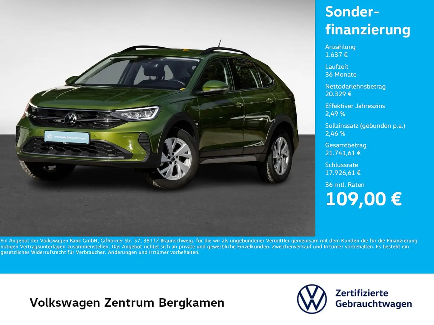 Volkswagen Taigo 1.5 MOVE LM17 CARPLAY SITZHEIZUNG LED DAB+ Vert - 1