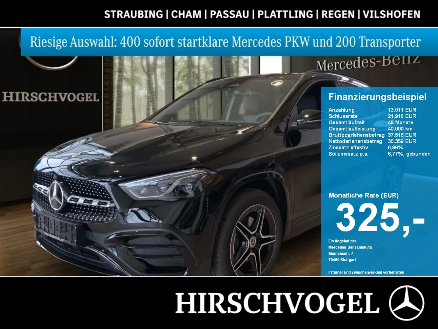 Mercedes-Benz GLA 250 e EDITION AMG-Line+Night+KEYLESS+DISTRON Schwarz - 1