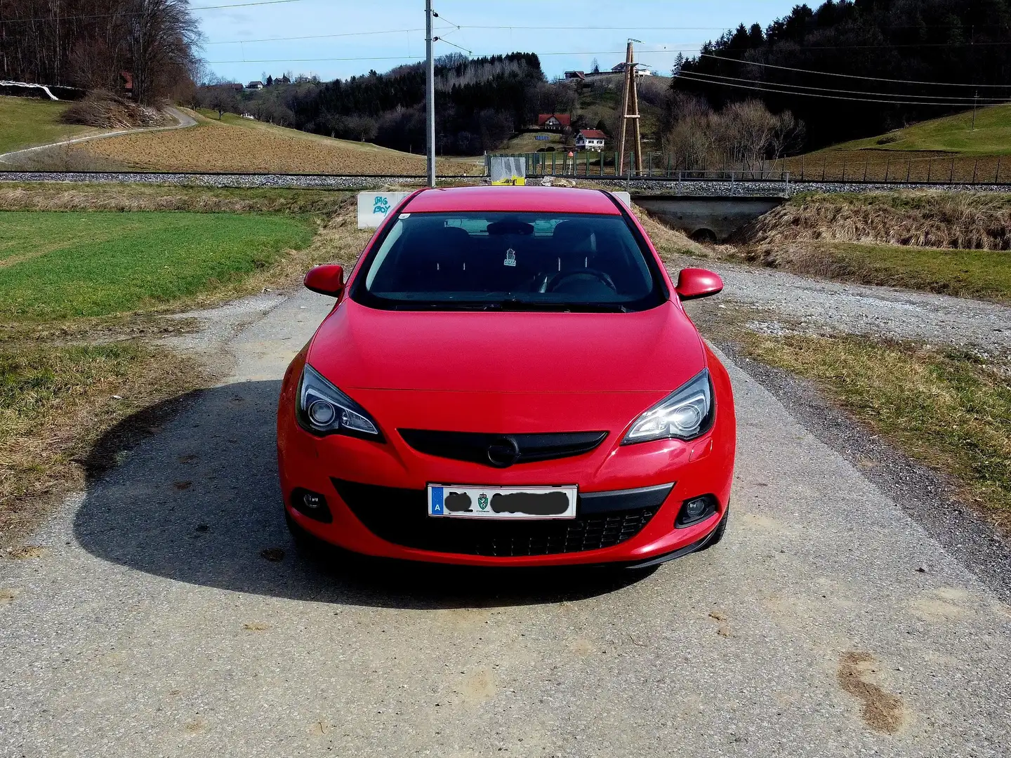 Opel Astra Astra GTC 1,6 Turbo Ecotec Sport Sport Rot - 2