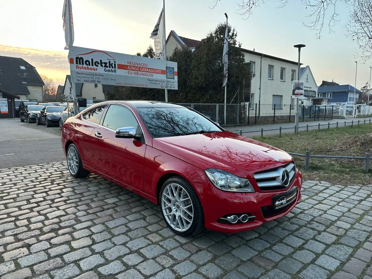Mercedes-Benz C 250 CGI Coupe*Totwinkel*Distronic*SHZ*Tempomat Piros - 1