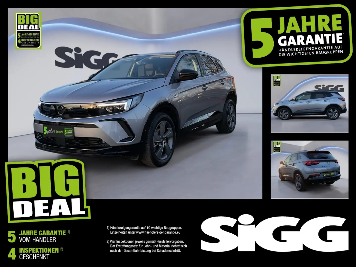 Opel Grandland 1.5 D Automatik NAV °360 Kamera Grau - 1