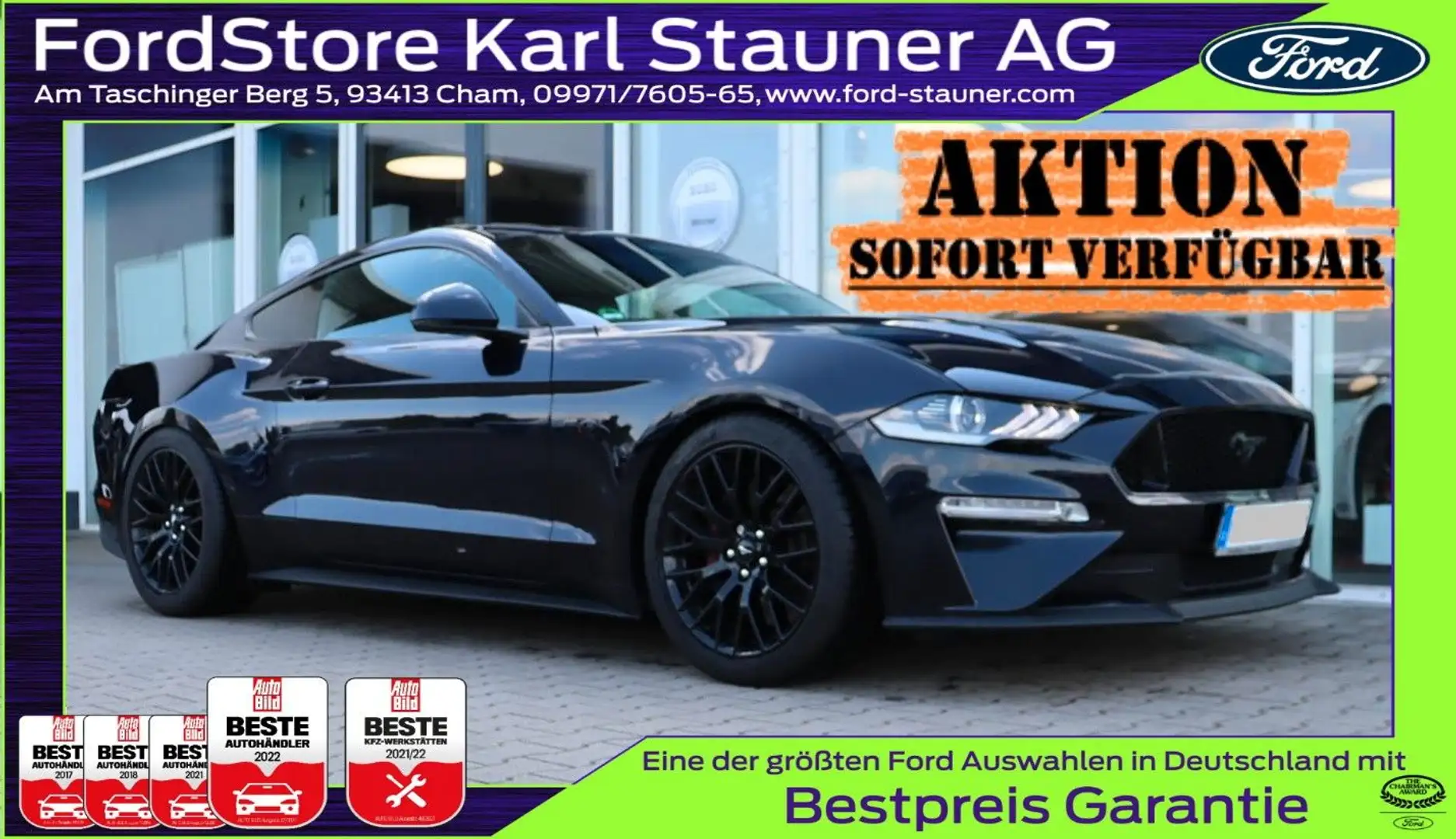 Ford Mustang 5.0 GT V8 Fastback Ford Navi B&O Sound Blau - 1