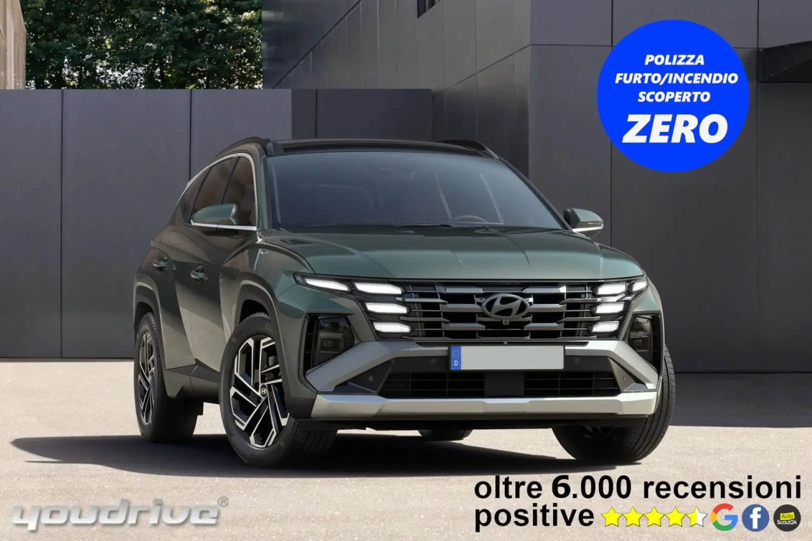 Hyundai TUCSON 1.6 HEV aut. XTech Zelená - 1