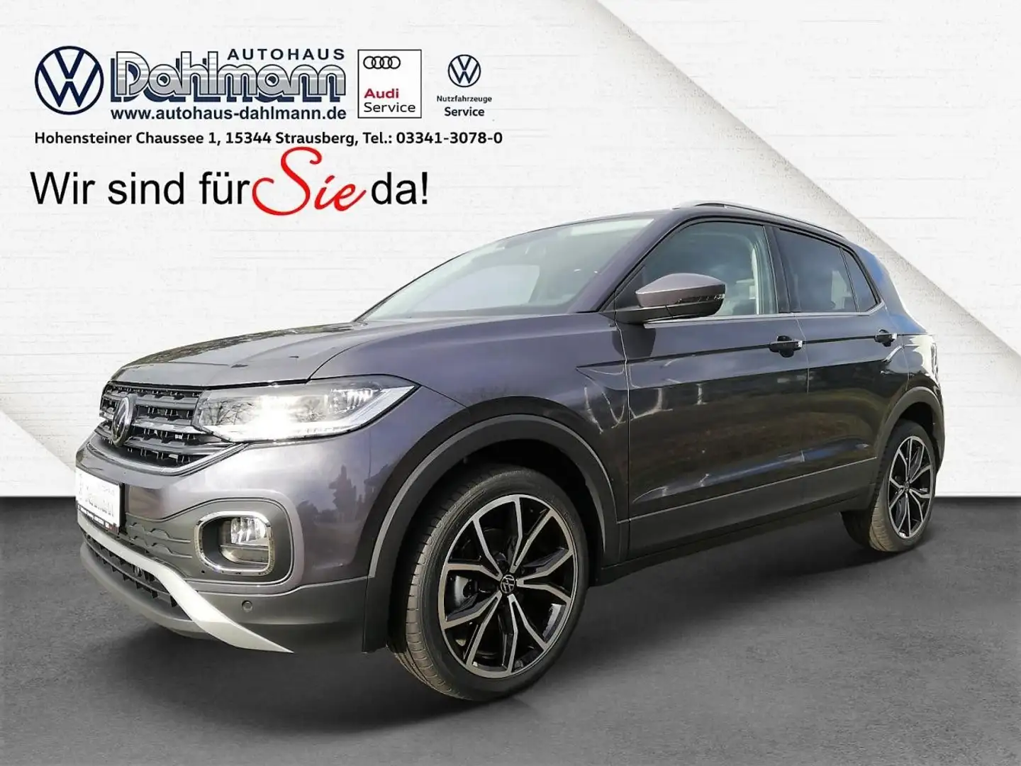 Volkswagen T-Cross 1.5 TSI DSG STYLE NAVI LED ACC KEYLESS Gris - 1