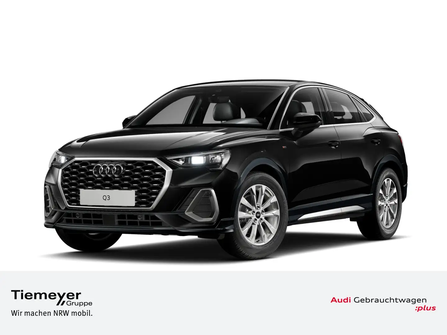 Audi Q3 35 TDI S LINE SPORTSITZE TEILLEDER Schwarz - 1