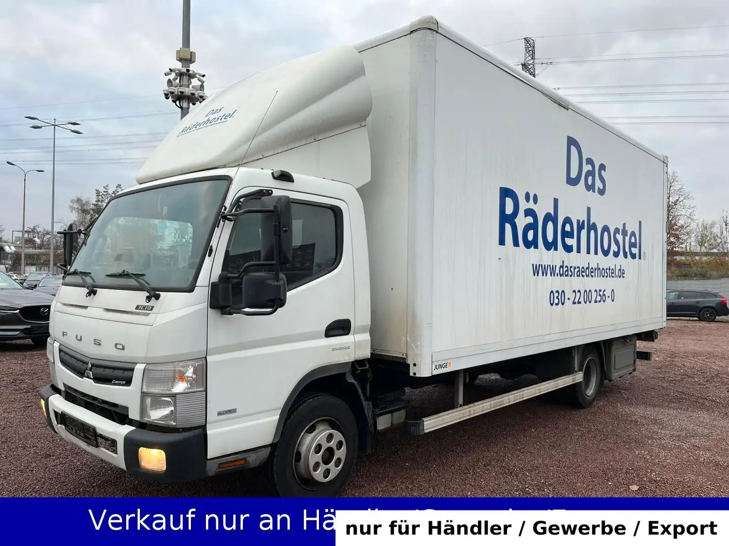 Mitsubishi Canter Fuso Koffer Automatik Hebebühne Klima Biały - 1